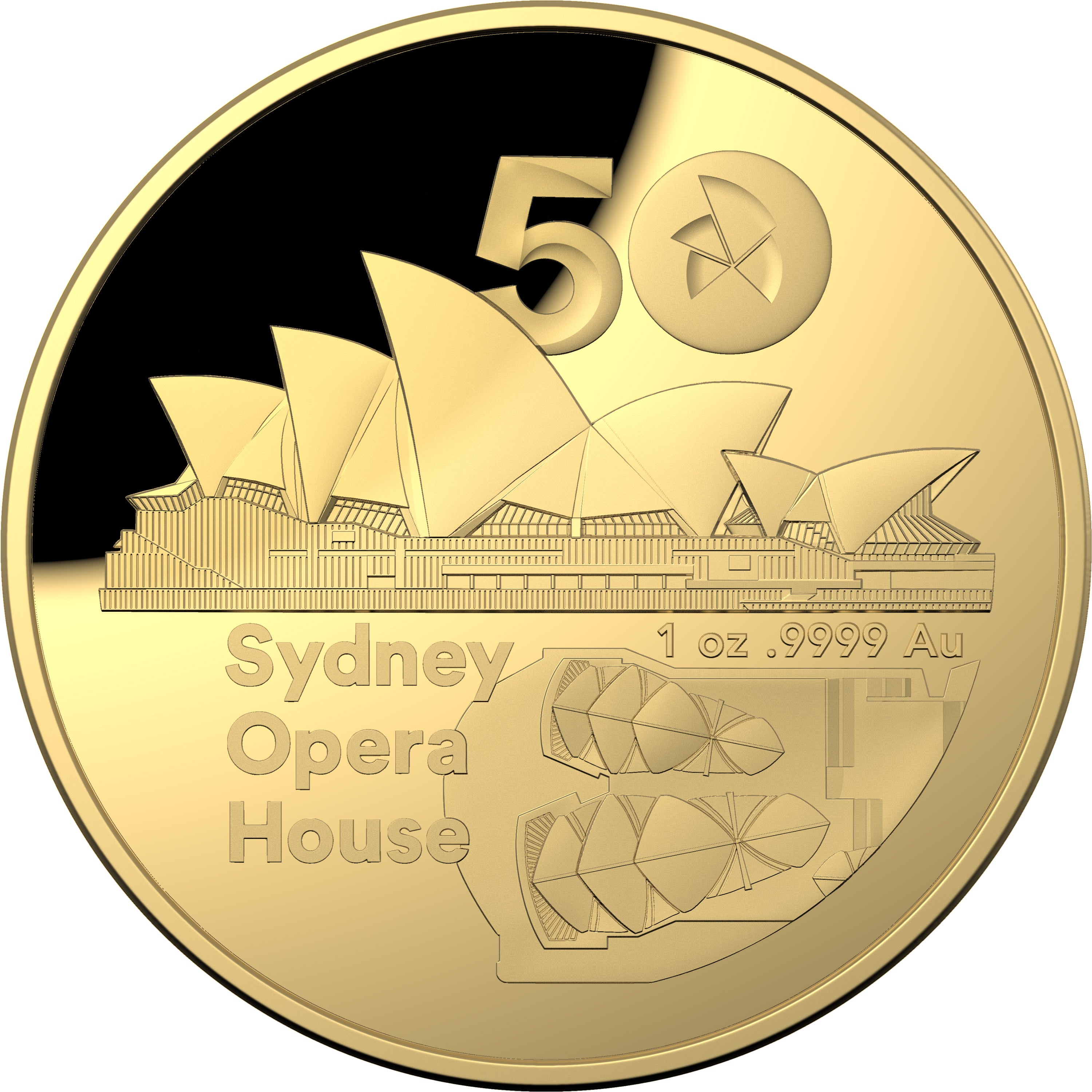 50th Anniversary of the Sydney Opera House 2023 $100 Gold Domed Proof Coin
