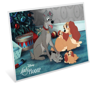 Disney Season's Greetings 2024 Lady and the Tramp Note 5g Silver Coin Note