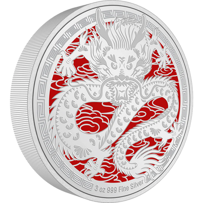 Lunar – Year of the Dragon 2024 3oz Silver Coin