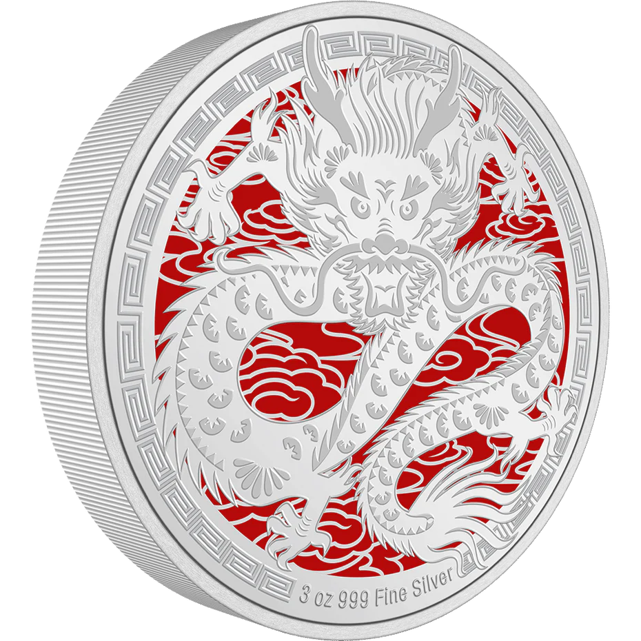 Lunar – Year of the Dragon 2024 3oz Silver Coin