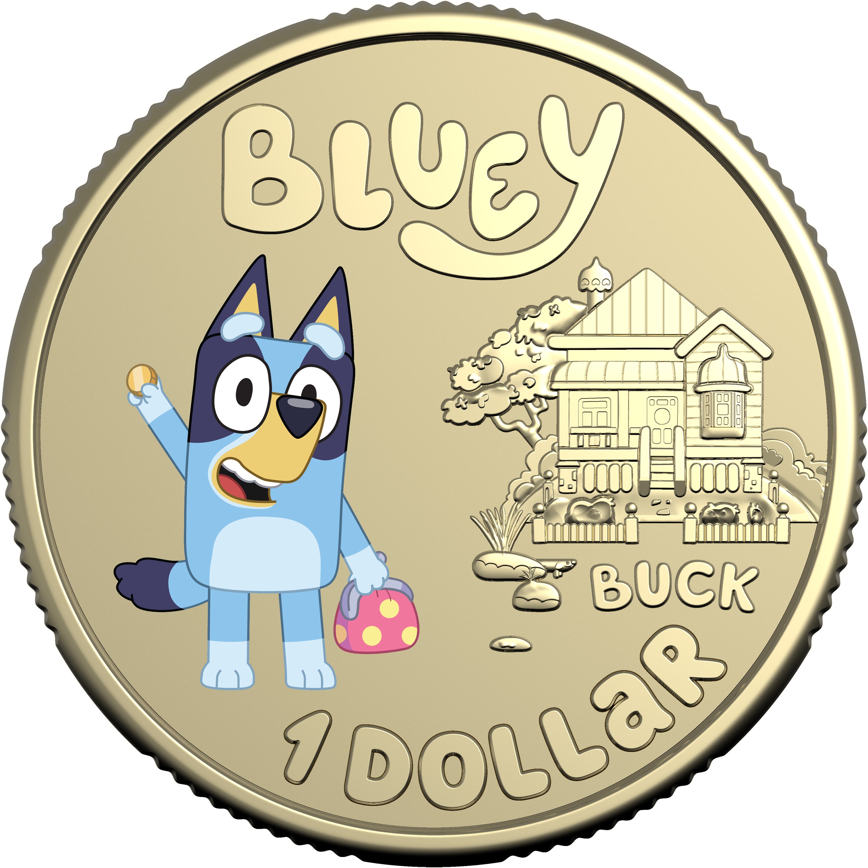 Bluey Dollarbucks 2024 $1 Coloured Uncirculated Three Coin Set