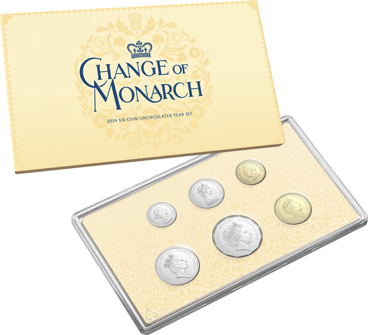Change of Monarch 2024 AlBr CuNi Uncirculated Six Year Set