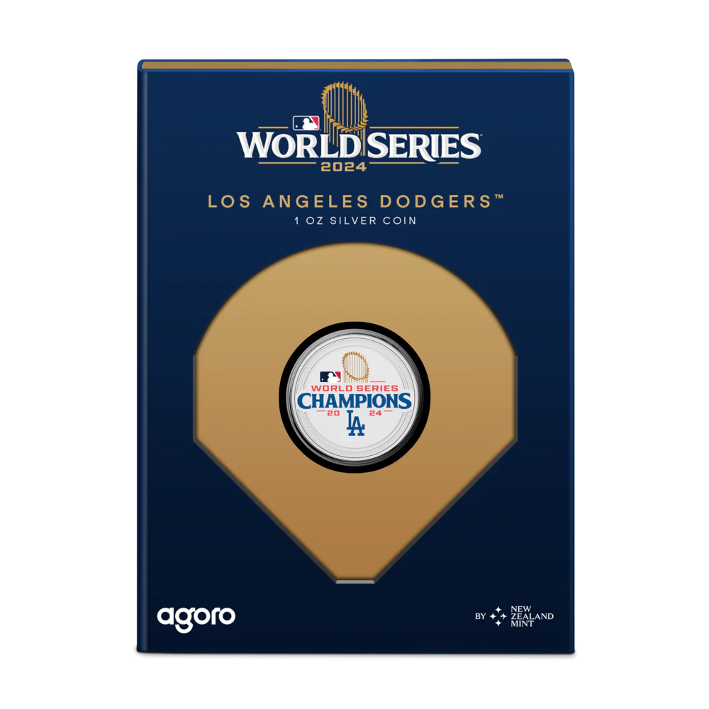 Major League Baseball World Series 2024 Los Angeles Dodgers 1oz SIlver Coin