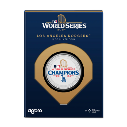 Major League Baseball World Series 2024 Los Angeles Dodgers 3oz SIlver Coin