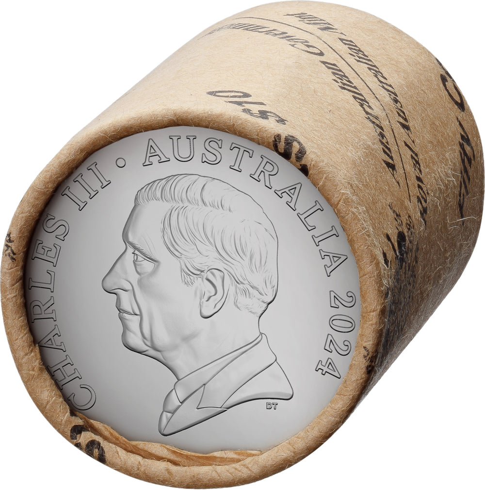 2024 50c Circulating Coin Roll Non-Premium (H/H or T/T) King Charles I
