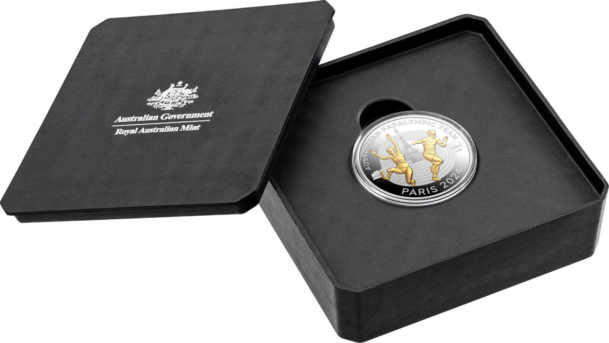 Australian Paralympic Team 2024 $5 Selectively Gold-Plated Proof Coin