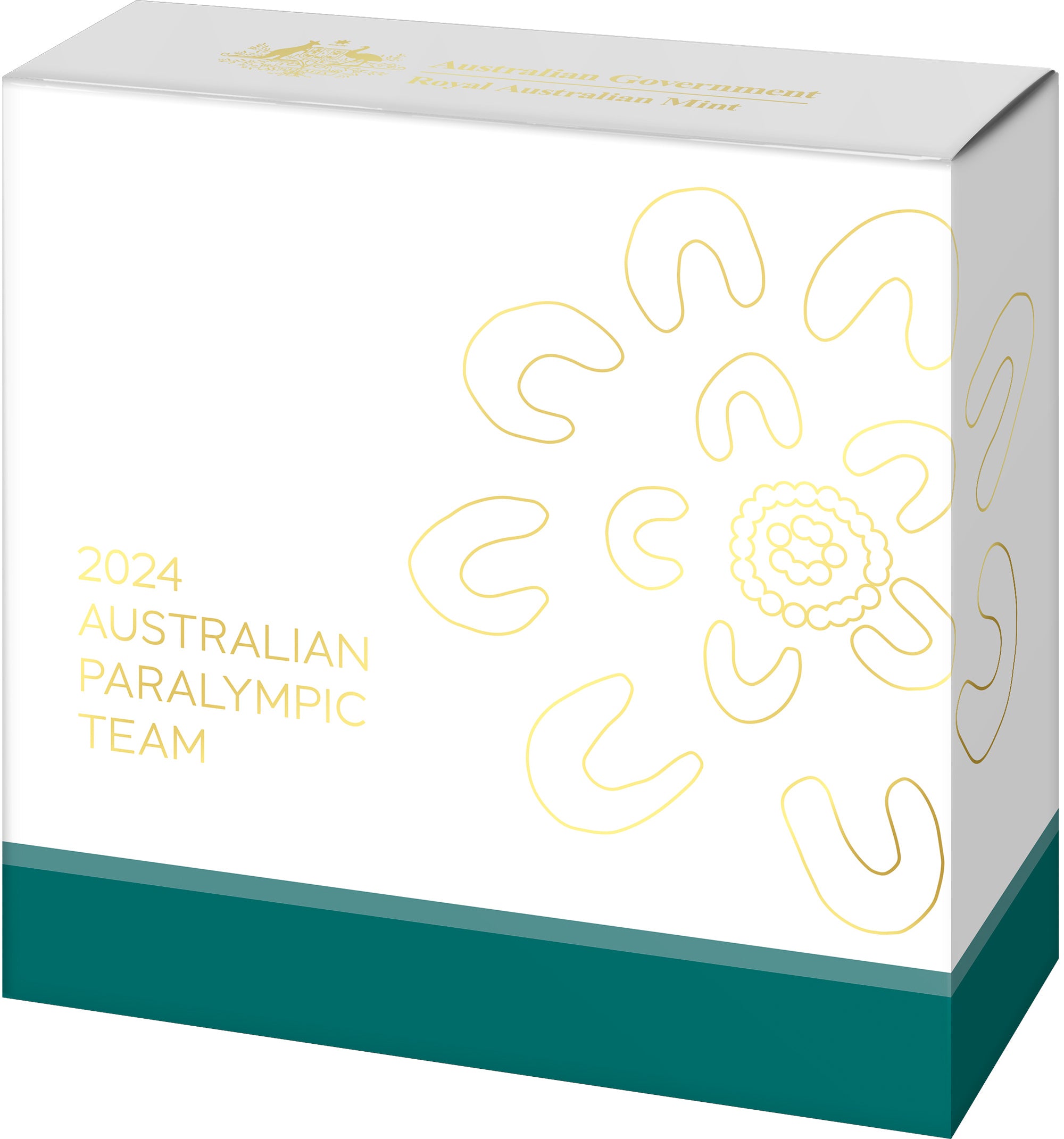 Australian Paralympic Team 2024 $5 Selectively Gold-Plated Proof Coin