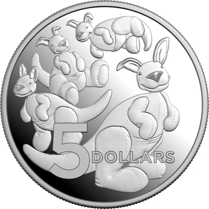 2024 $5 1oz Fine Silver Proof Baby Coin Toy Kangaroo