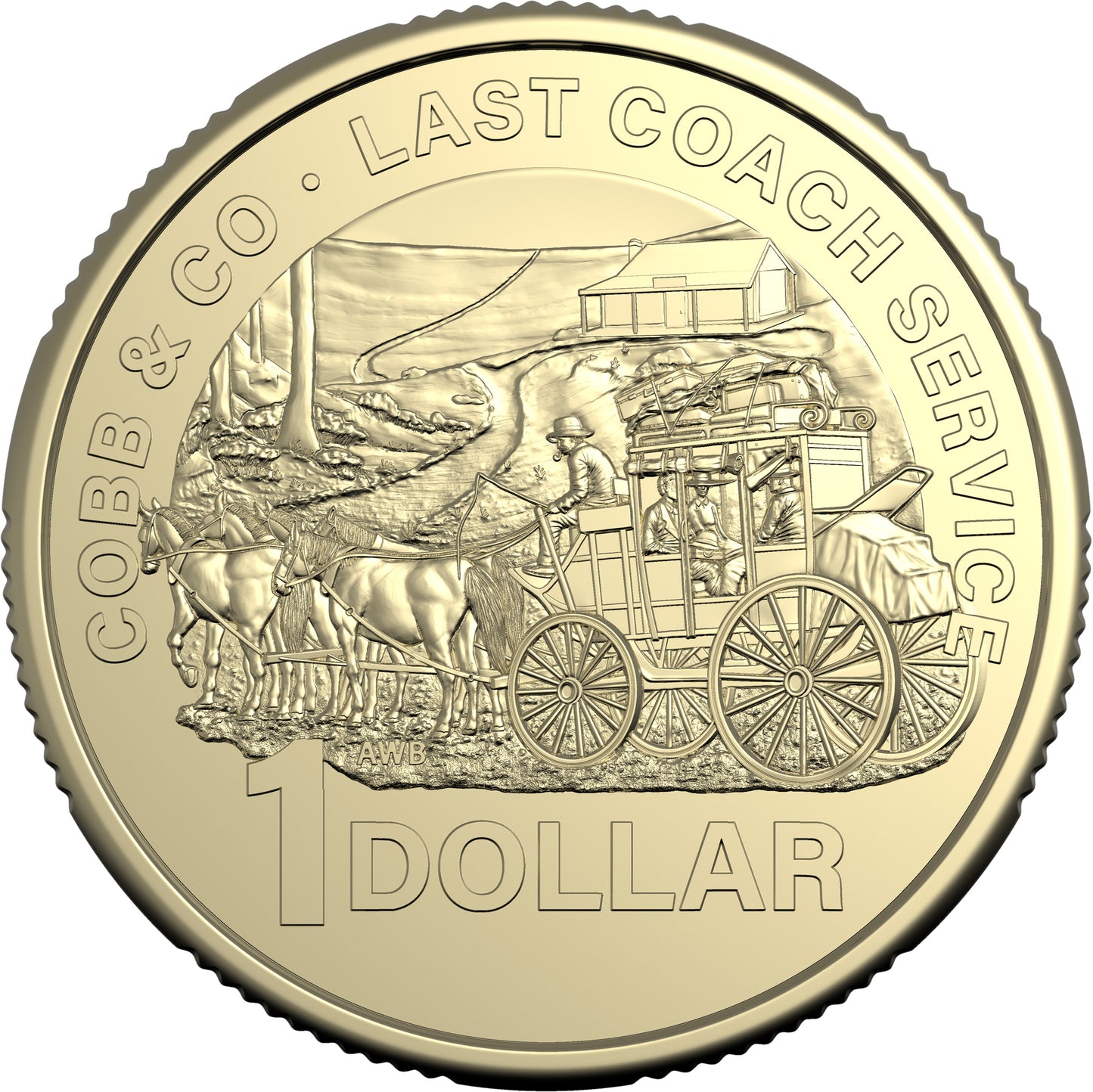 Cobb & Co Centenary of the Last Coach Service in Australia 2024 $1 Uncirculated Coin