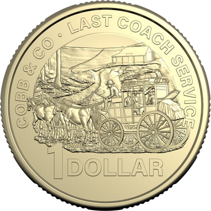 Cobb & Co Centenary of the Last Coach Service in Australia 2024 $1 Uncirculated Coin