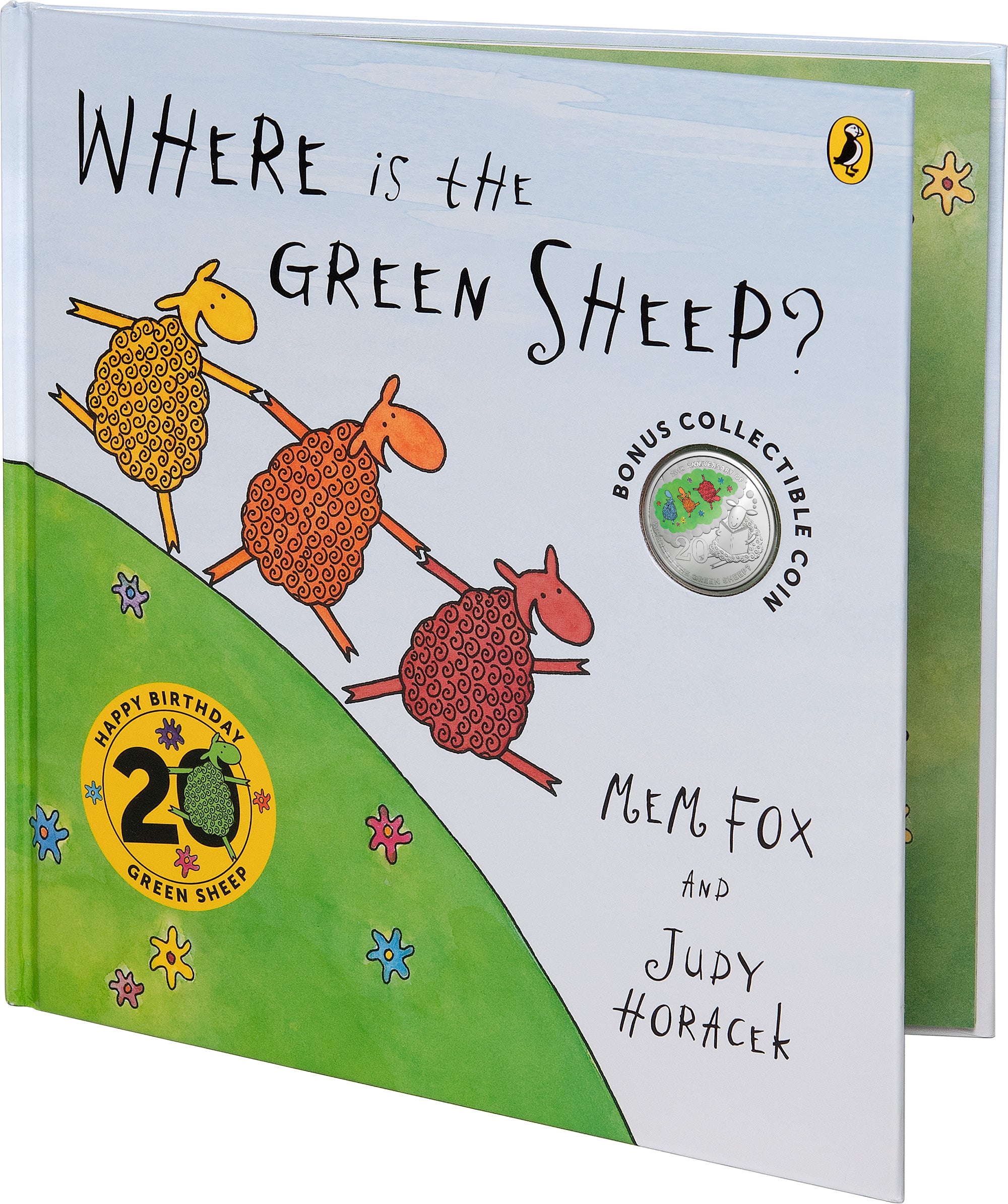 20th Anniversary of Where is the Green Sheep 2024 20c Coloured Uncirculated Coin Special Edition Book
