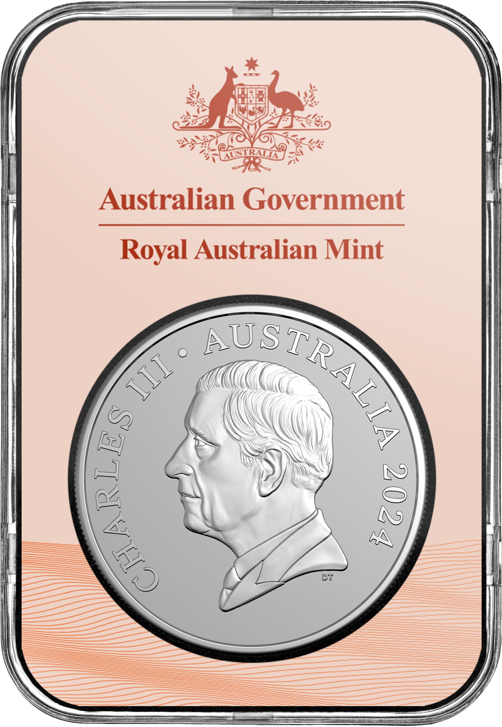 Kangaroo Series 2024 $1 1oz Frosted Fine Silver Coin