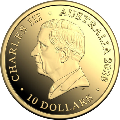 60th Anniversary of the Royal Australian Mint 2025 $10 C Mintmark Gold Proof Coin