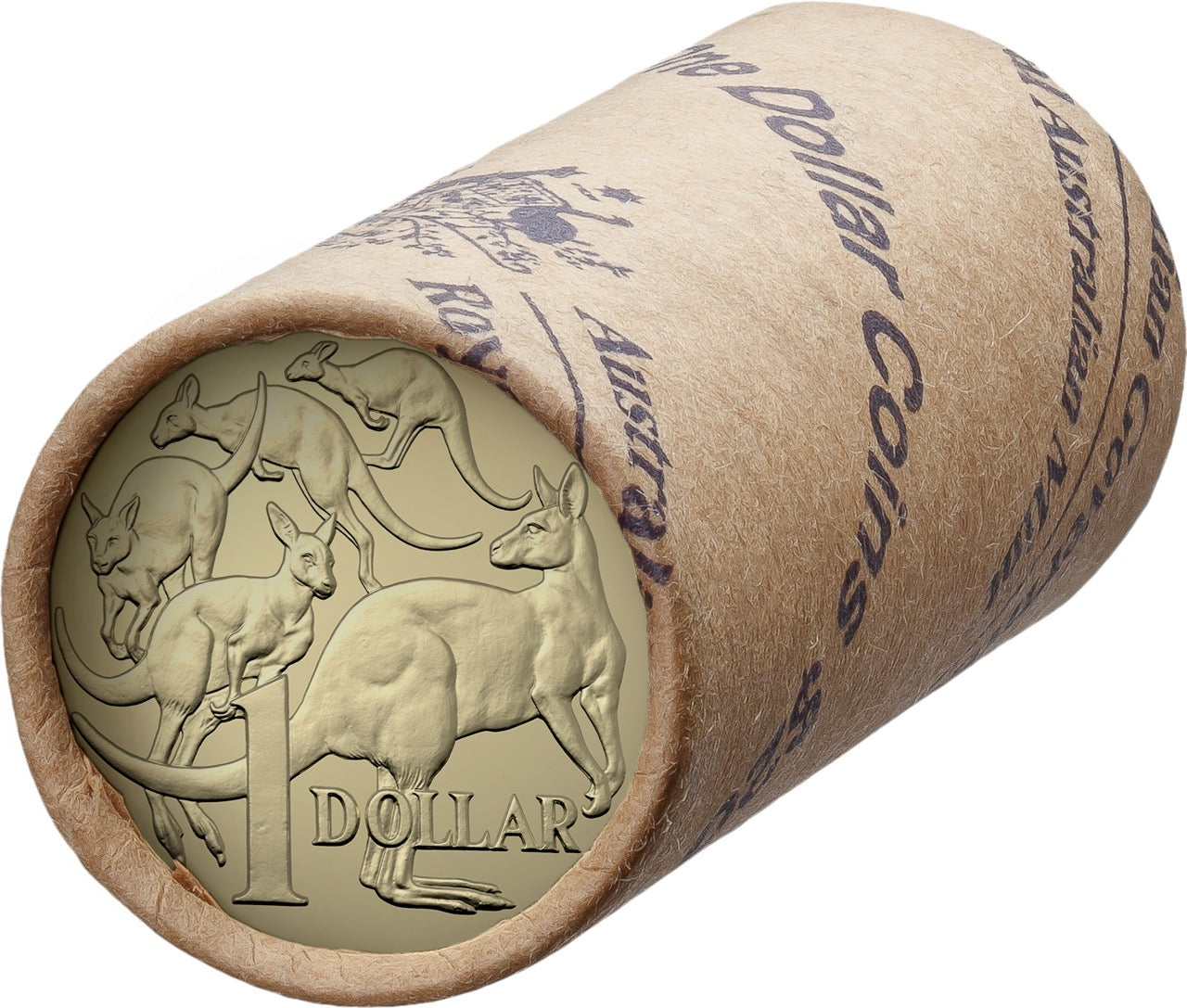 2025 $1 Circulating Coin Roll Non-Premium (H/H or T/T)