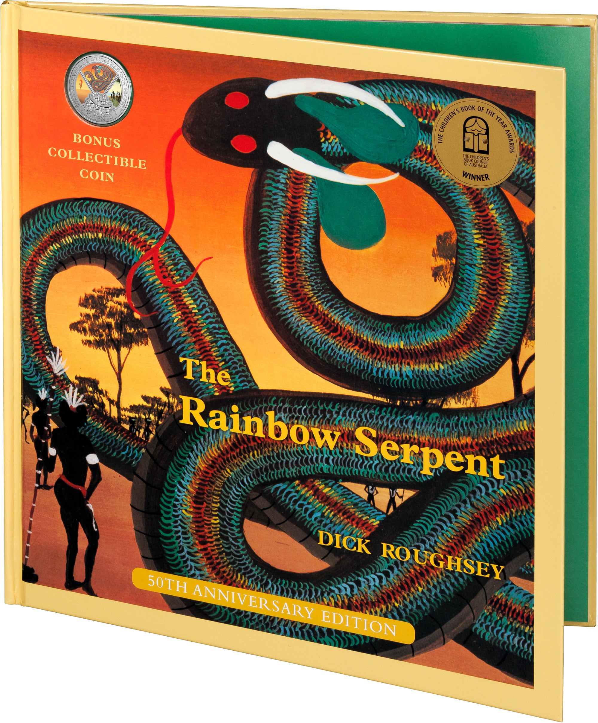 50th Anniversary of the Rainbow Serpent Special Edition Book 2025 20c Coloured Uncirculated Coin
