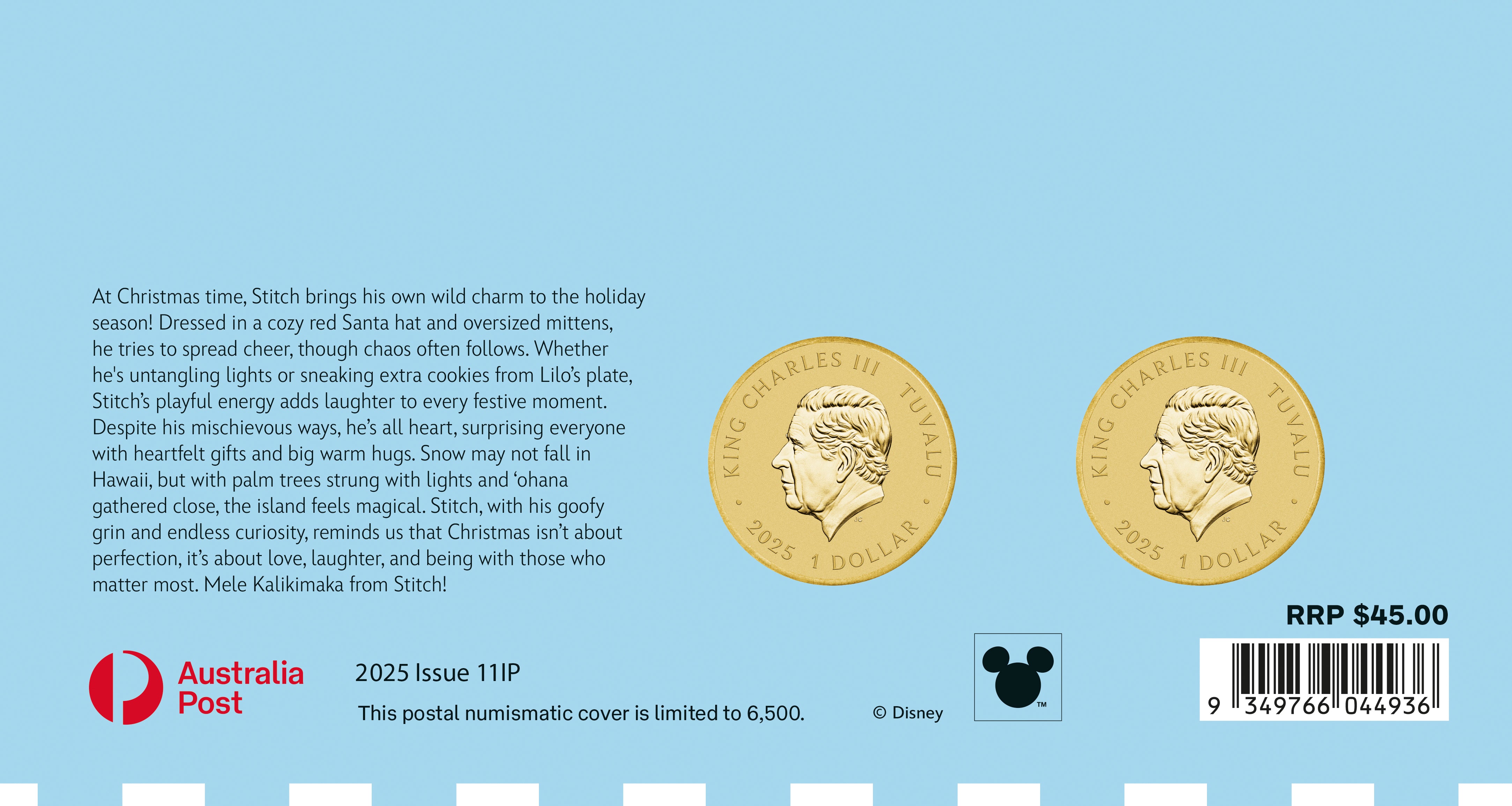 Merry Stitchmas 2025 Stitch Stamp and Coin Cover