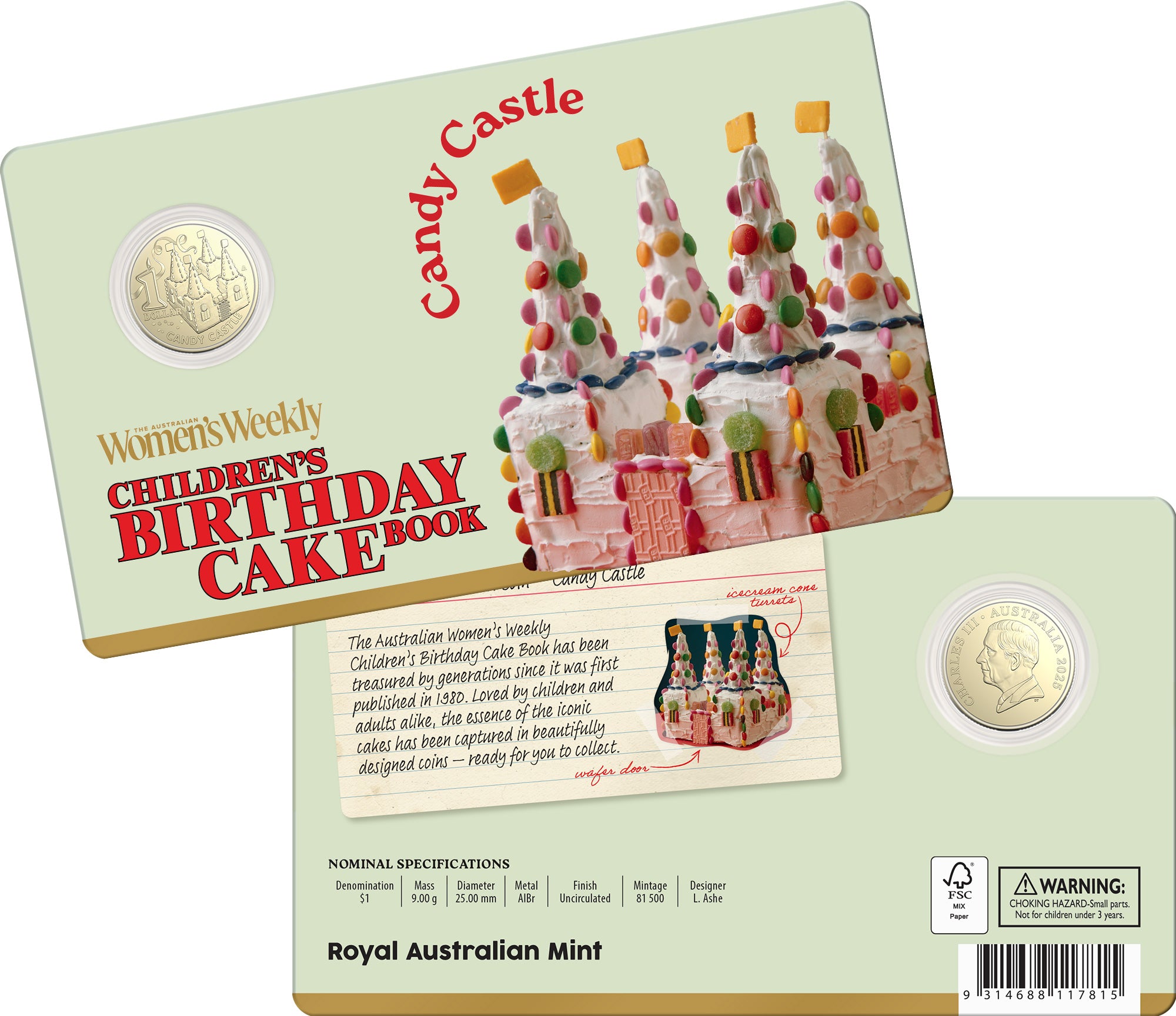 AWW Birthday Cake 2025 Twelve-Coin Premium Recipe Box Collection