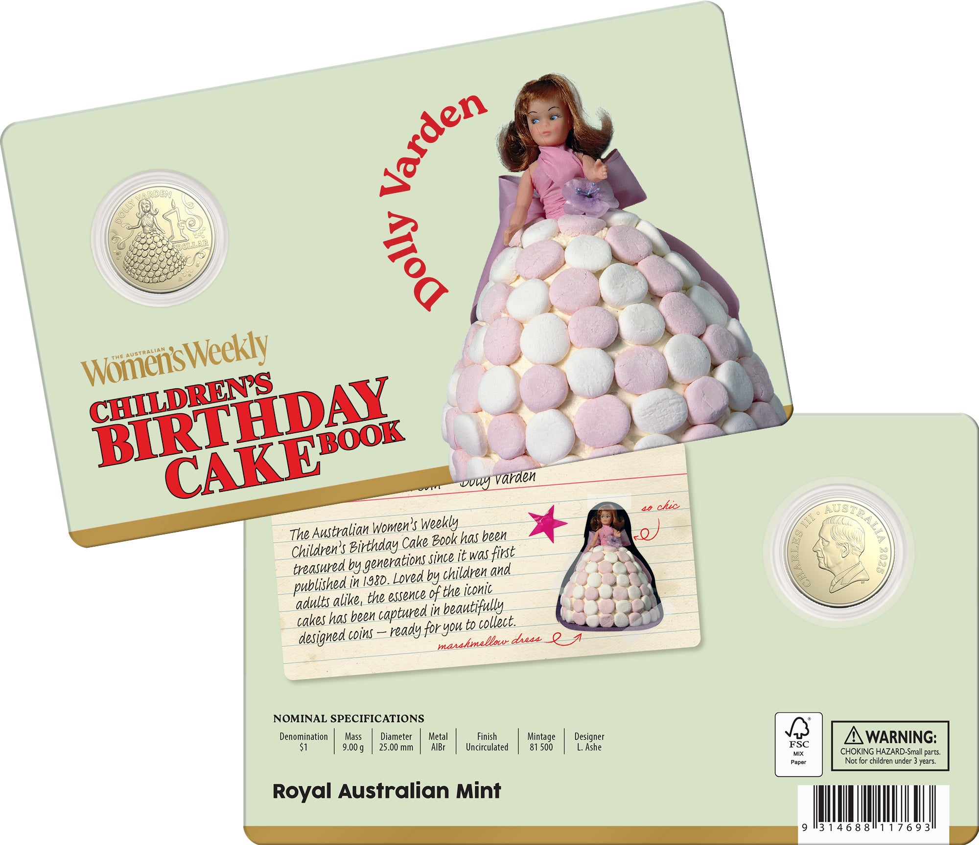 AWW Birthday Cake 2025 Twelve-Coin Premium Recipe Box Collection