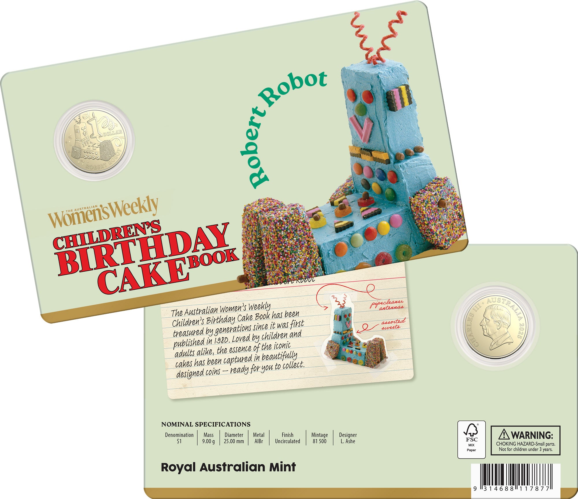 AWW Birthday Cake 2025 Twelve-Coin Premium Recipe Box Collection