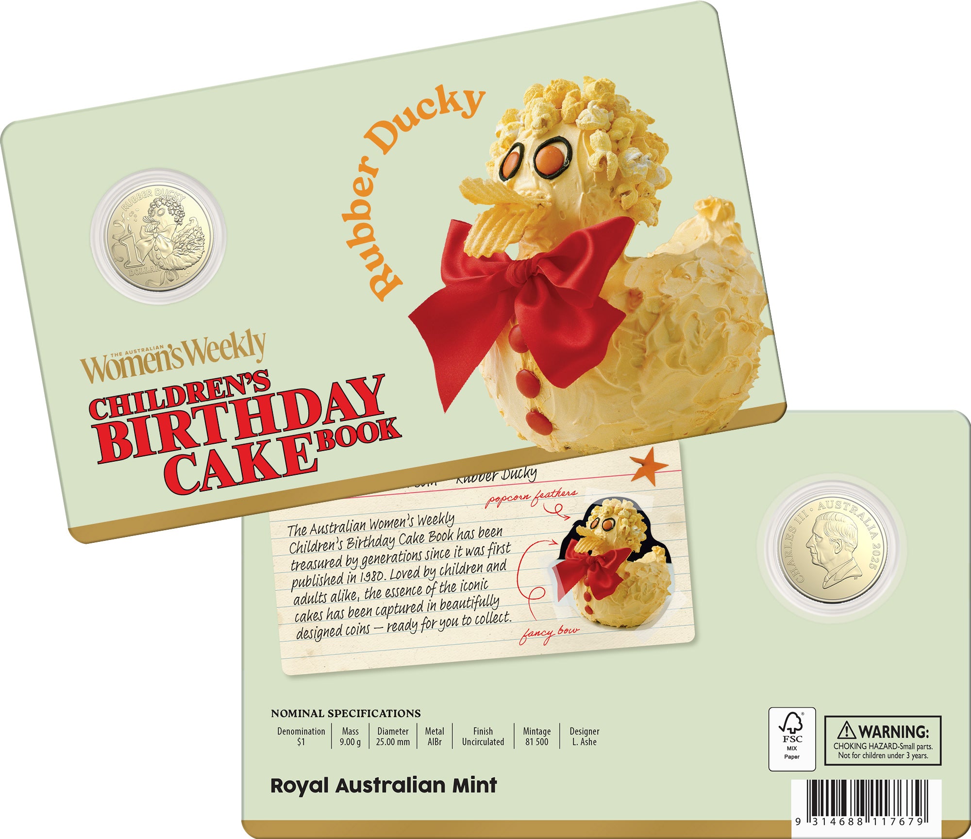 AWW Birthday Cake 2025 Twelve-Coin Premium Recipe Box Collection