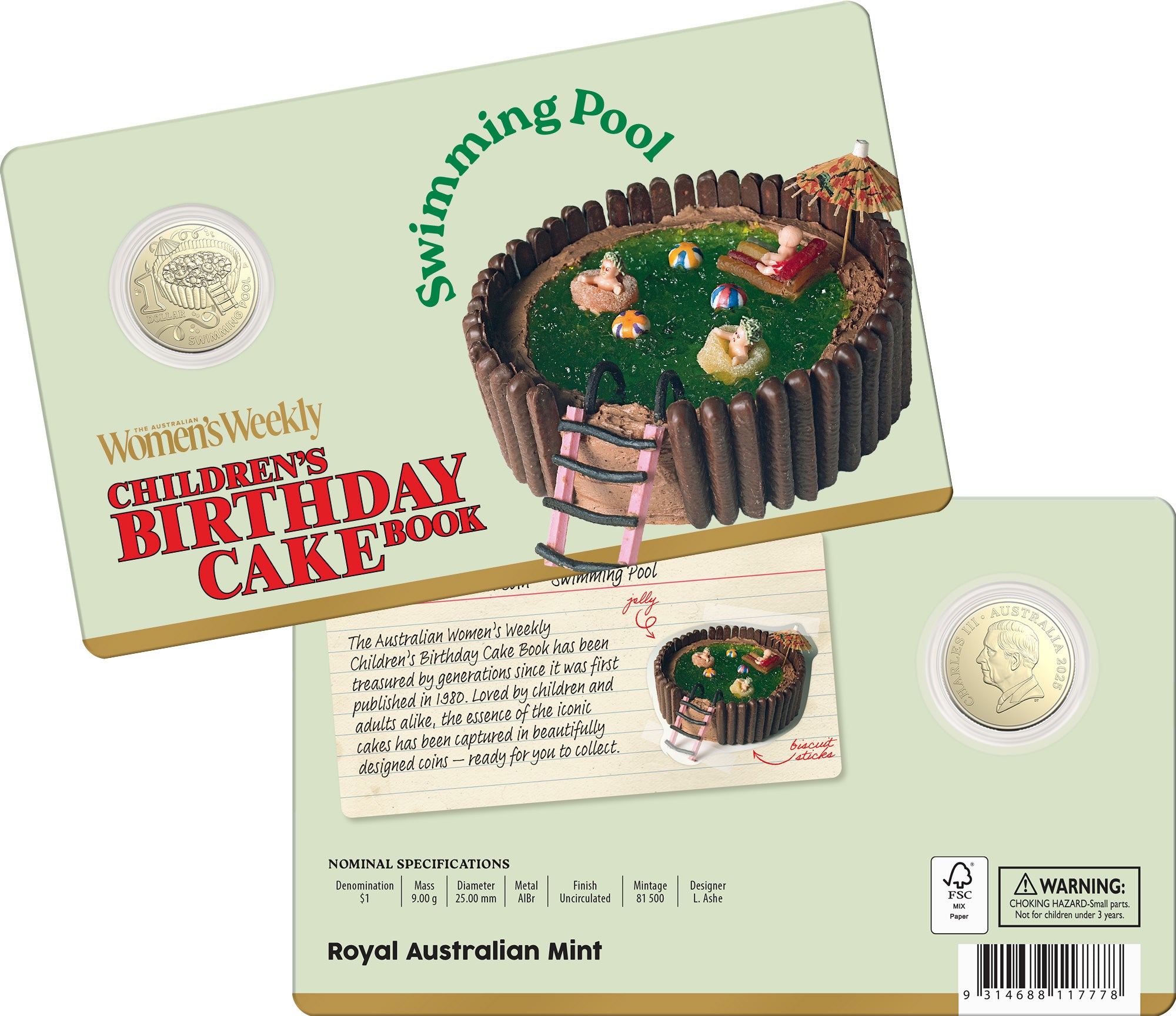 AWW Birthday Cake 2025 Twelve-Coin Premium Recipe Box Collection