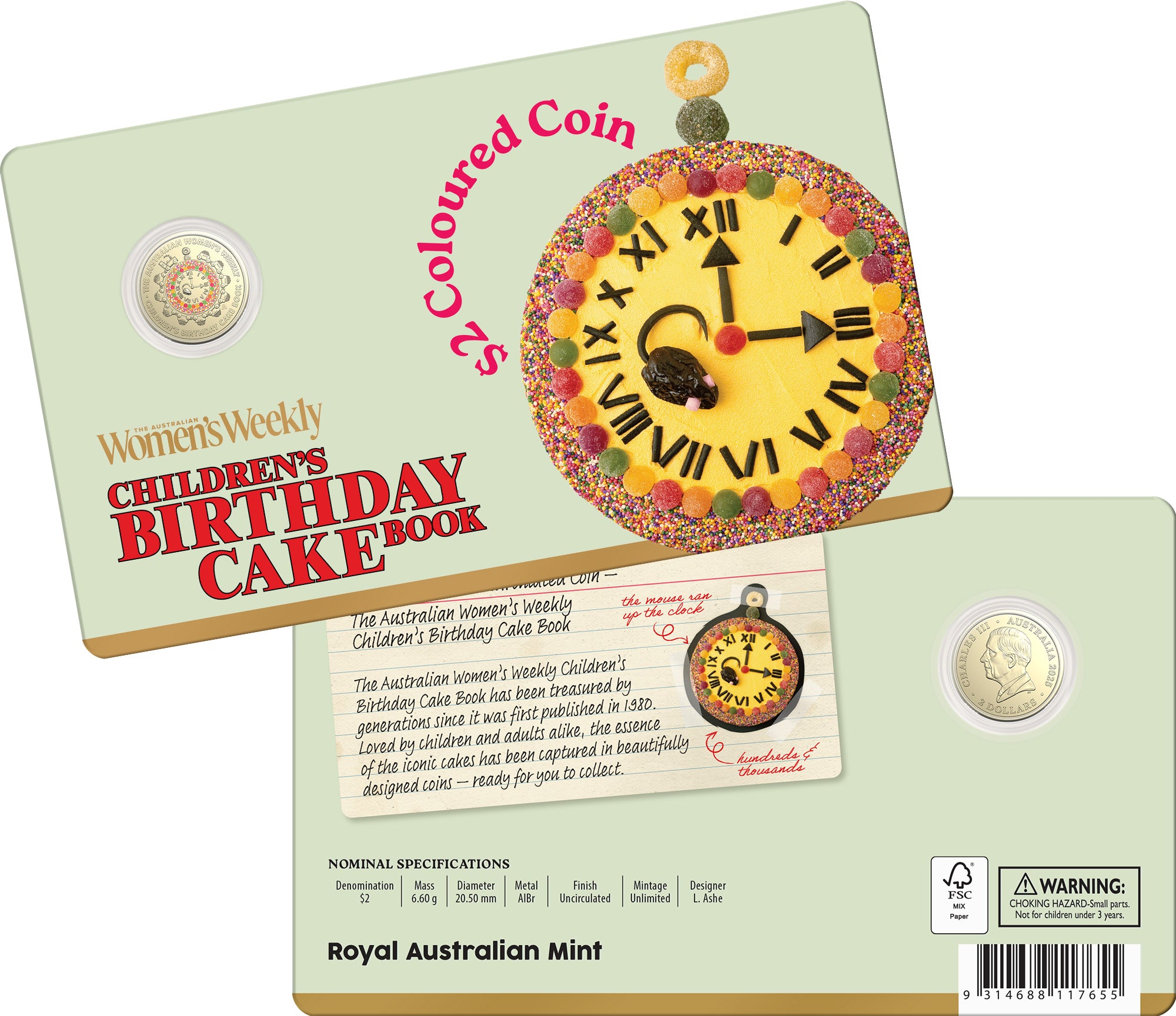 AWW Birthday Cake 2025 Twelve-Coin Premium Recipe Box Collection