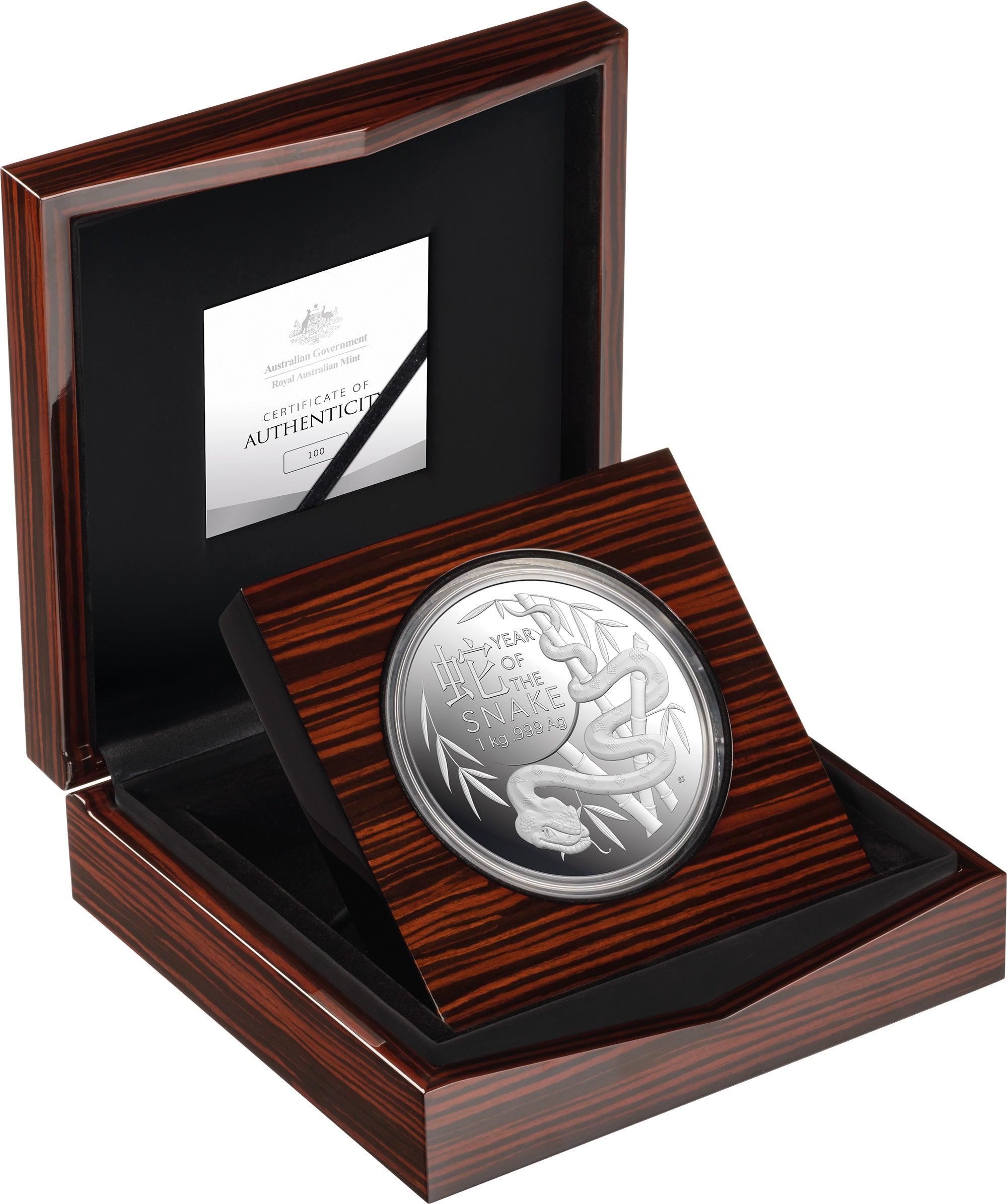 Lunar Series Year of the Snake 2025 $30 1kg Silver Proof