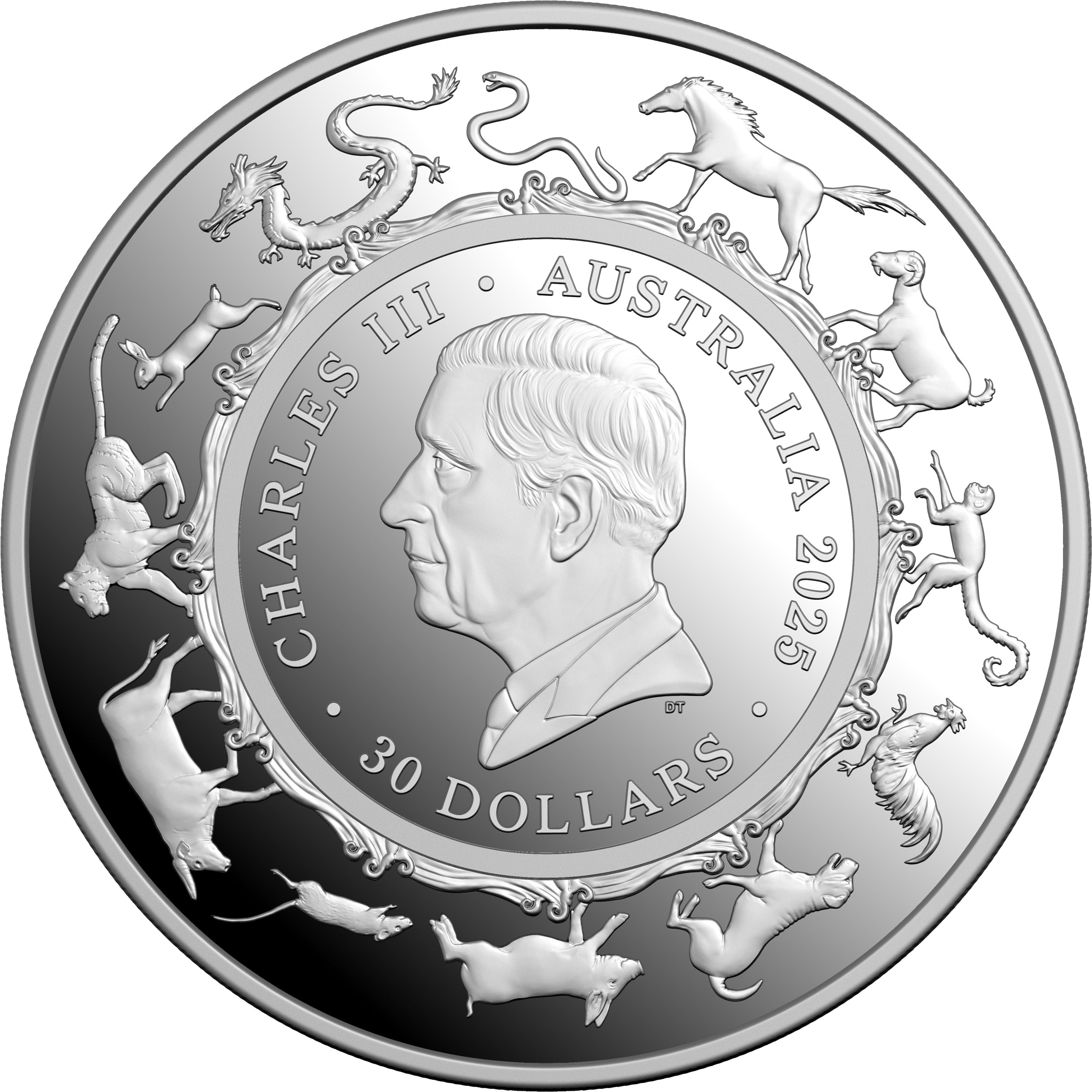 Lunar Series Year of the Snake 2025 $30 1kg Silver Proof
