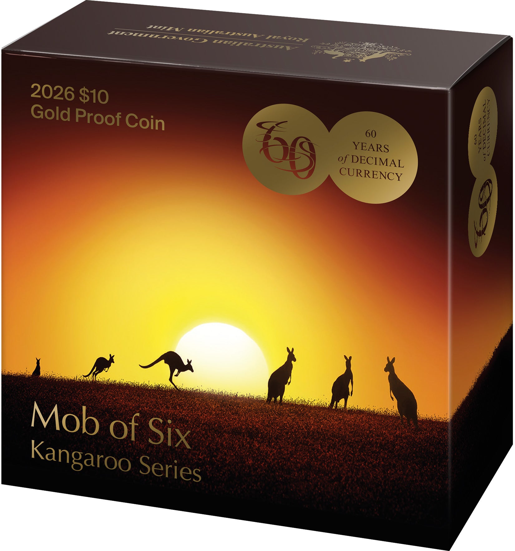 Kangaroo Series 2026 $10 1/10oz Gold Proof Coin