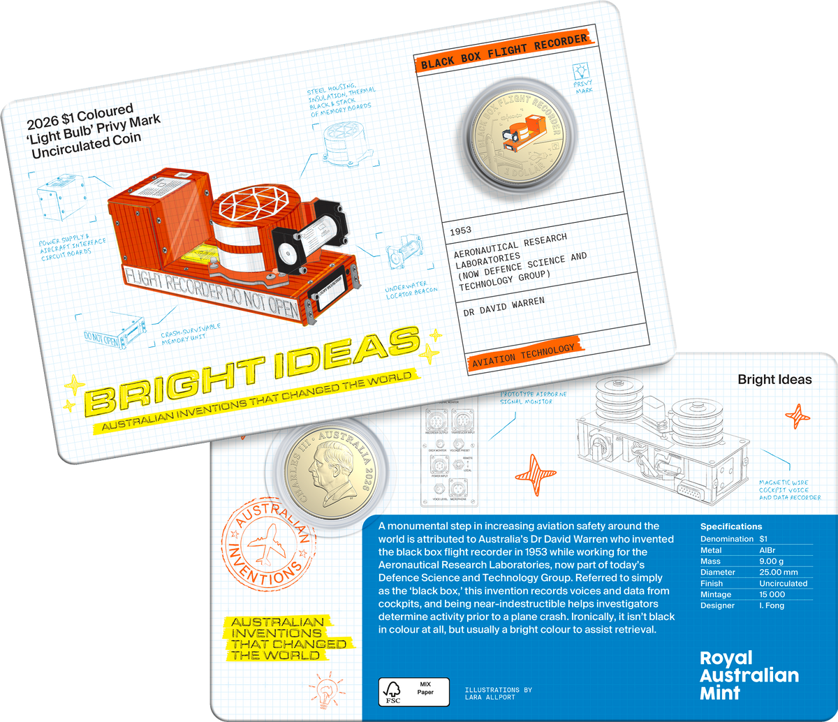 Bright Ideas 2026 $1 and $2 Privy Mark Seven-Coin Collection