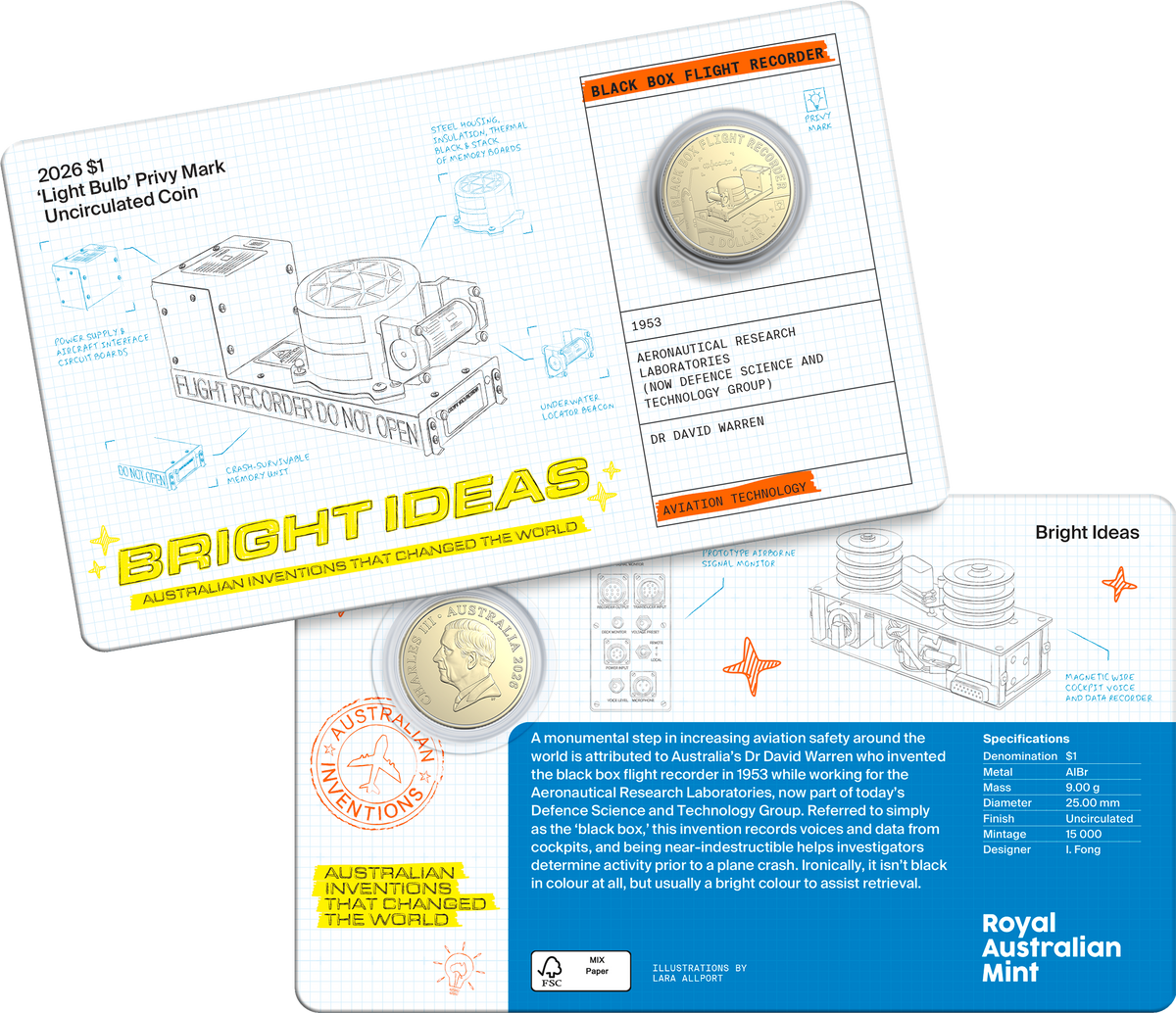 Bright Ideas 2026 $1 and $2 Privy Mark Seven-Coin Collection
