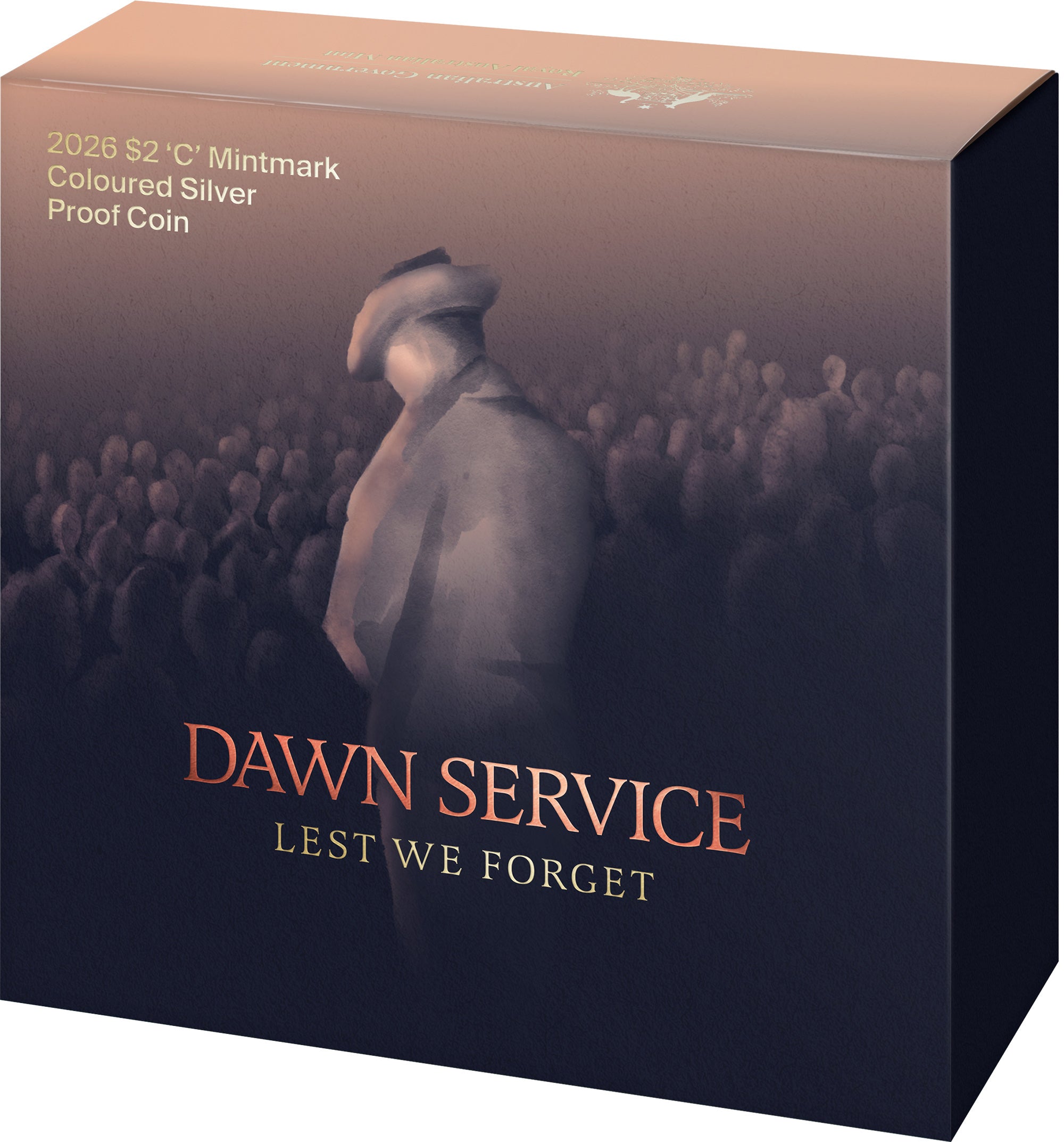 Dawn Service 2026 $2 C Mintmark Coloured Silver Proof Coin
