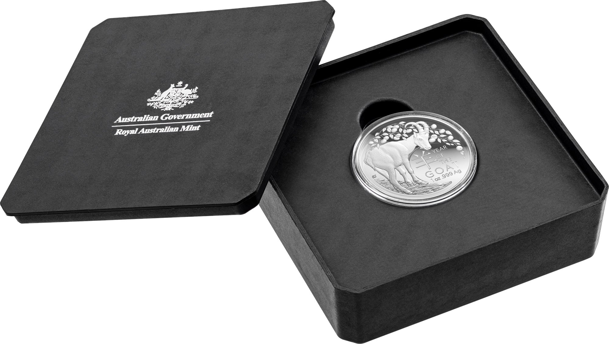 Year of the Goat 2027 $5 1oz Fine Silver Proof Domed Coin