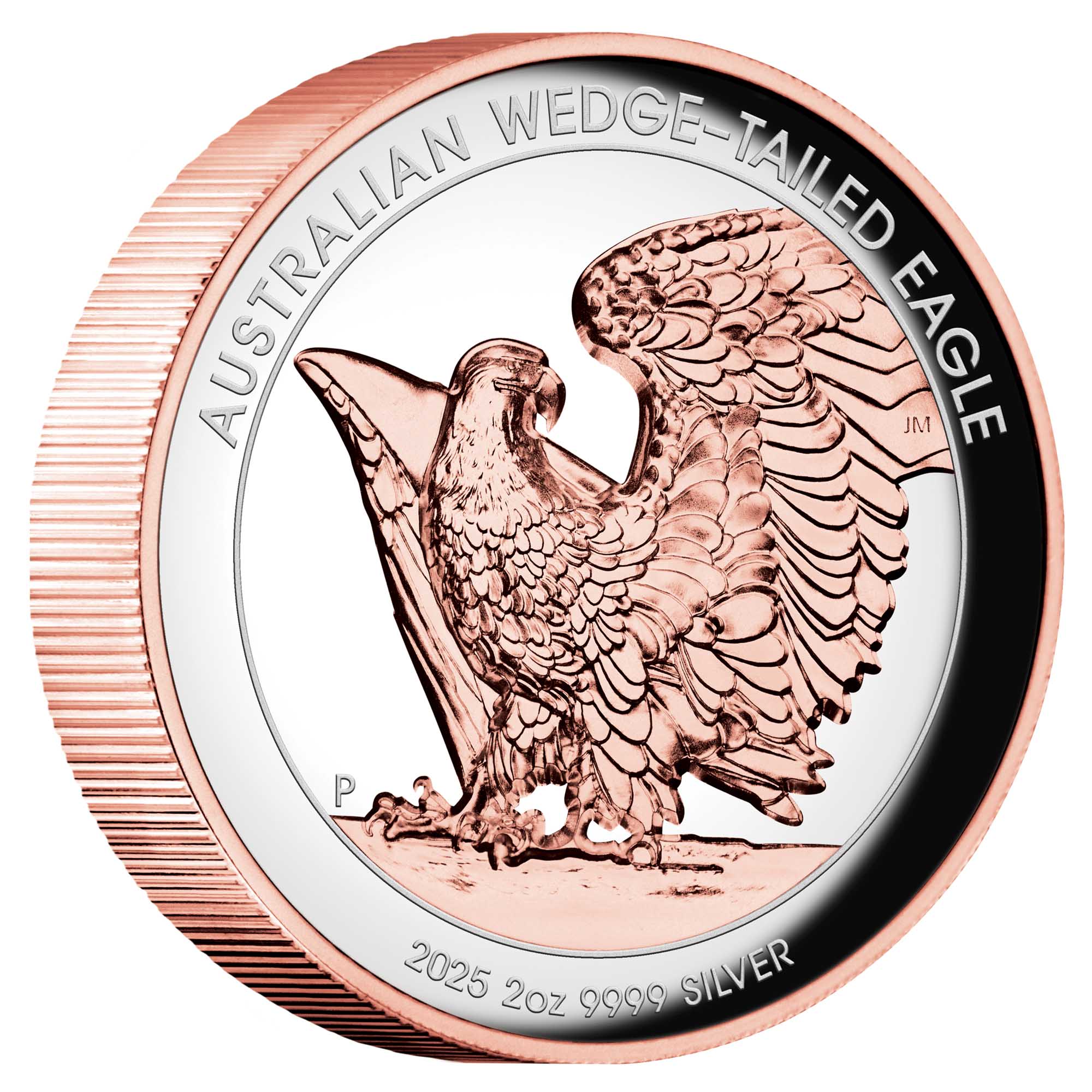 Australian Wedge-tailed Eagle 2025 2oz Silver Proof Ultra High Relief Gilded Coin