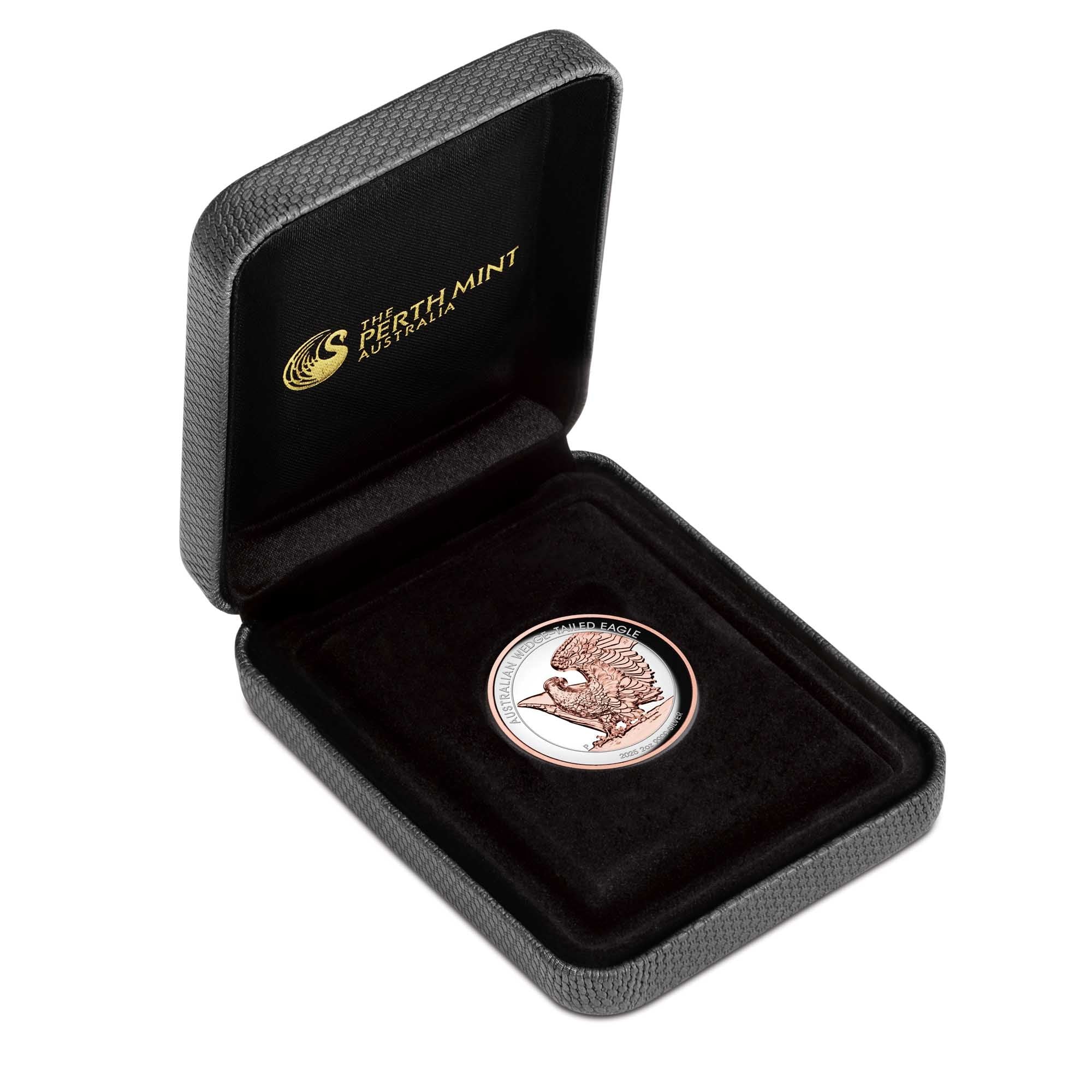 Australian Wedge-tailed Eagle 2025 2oz Silver Proof Ultra High Relief Gilded Coin
