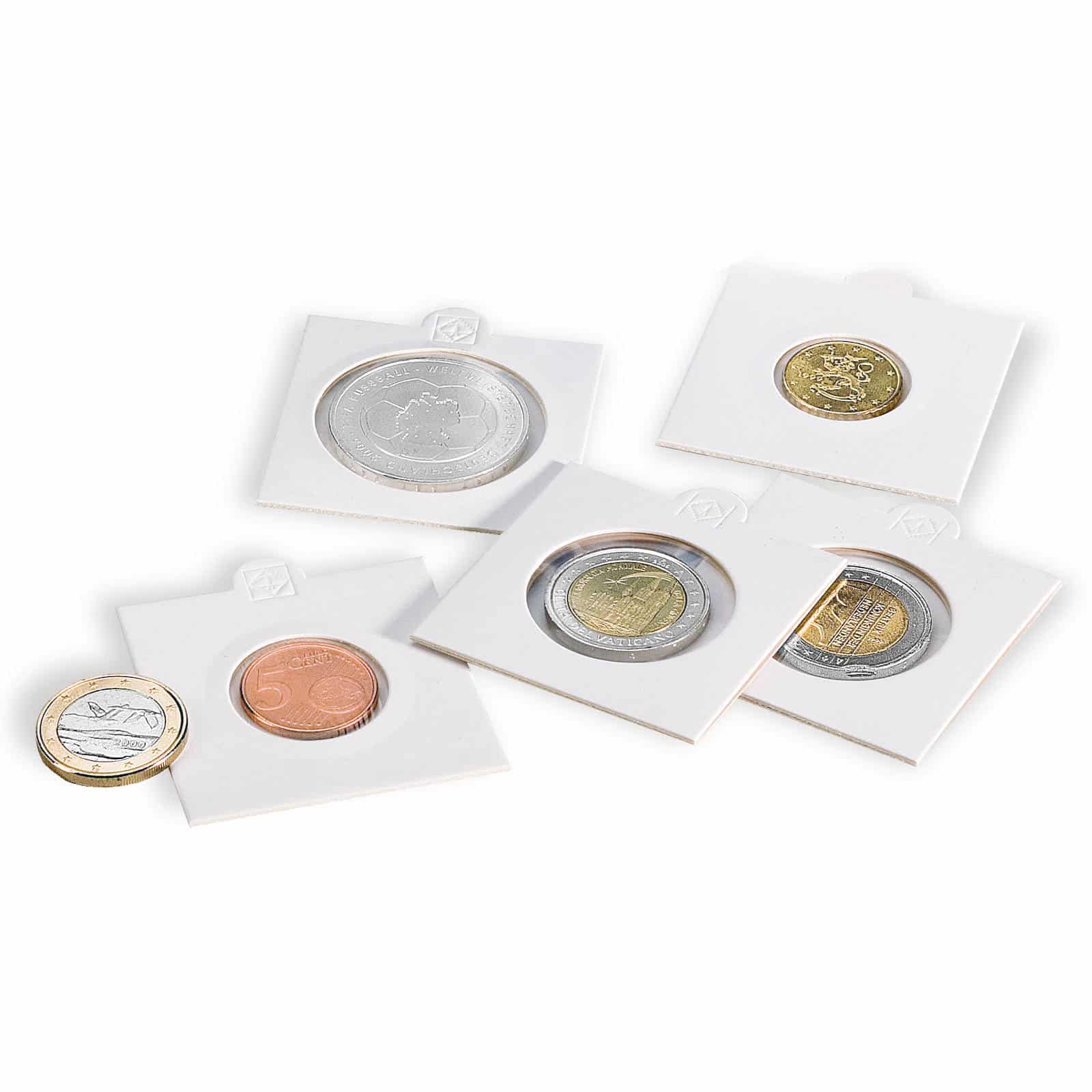 Lighthouse Matrix Self-Adhesive Coin Holder 27.5mm (Pack of 100)