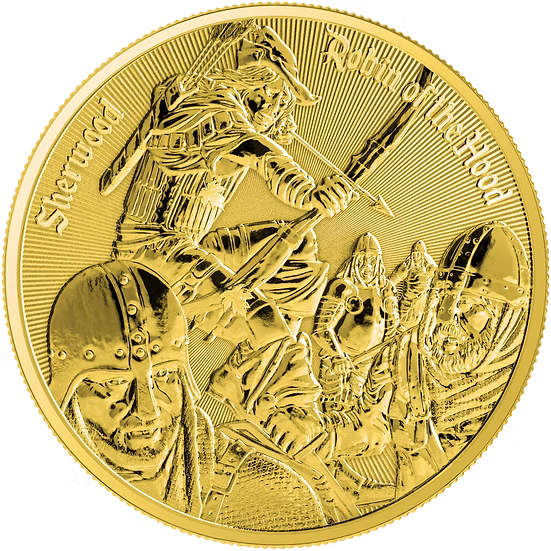 Robin of the Hood 2024 Cameroon 1oz Full Gilding Silver Coin