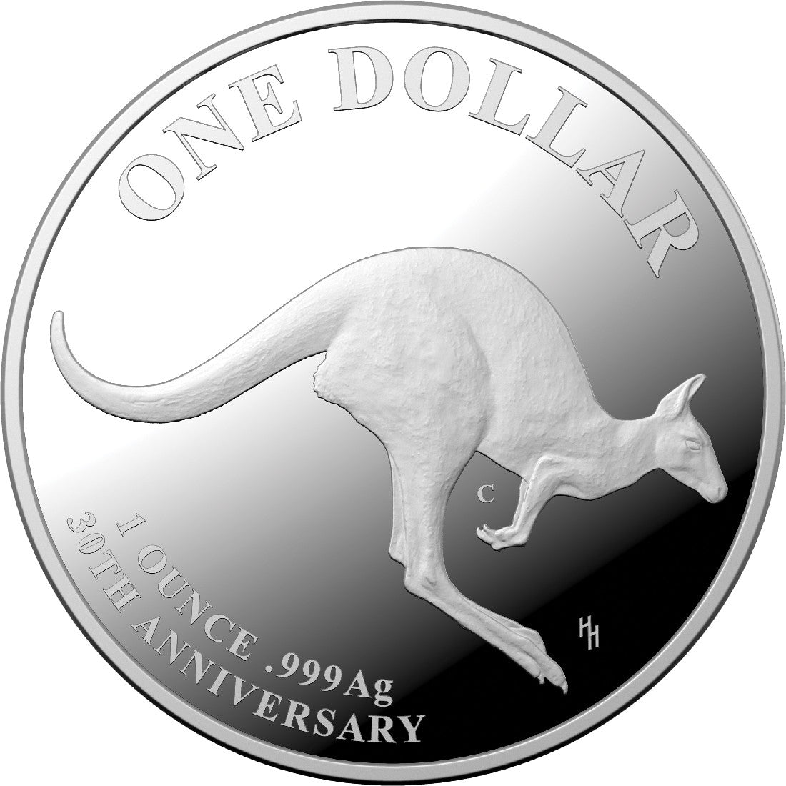 30th Anniversary of the Kangaroo Series – Mob of Thirty 2023 $1 1oz Fine Silver 'C' Mintmark Proof Coin