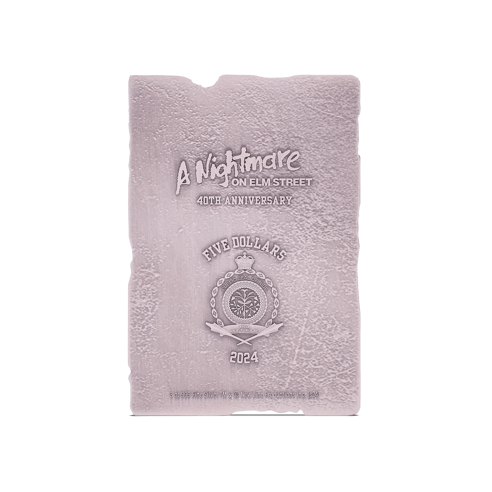 A Nightmare on Elm Street 40th Anniversary 3oz Silver Coin