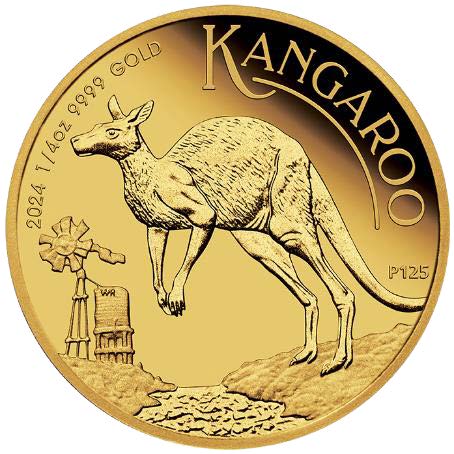 Australian Kangaroo 2024 1/4oz Gold Proof Coin