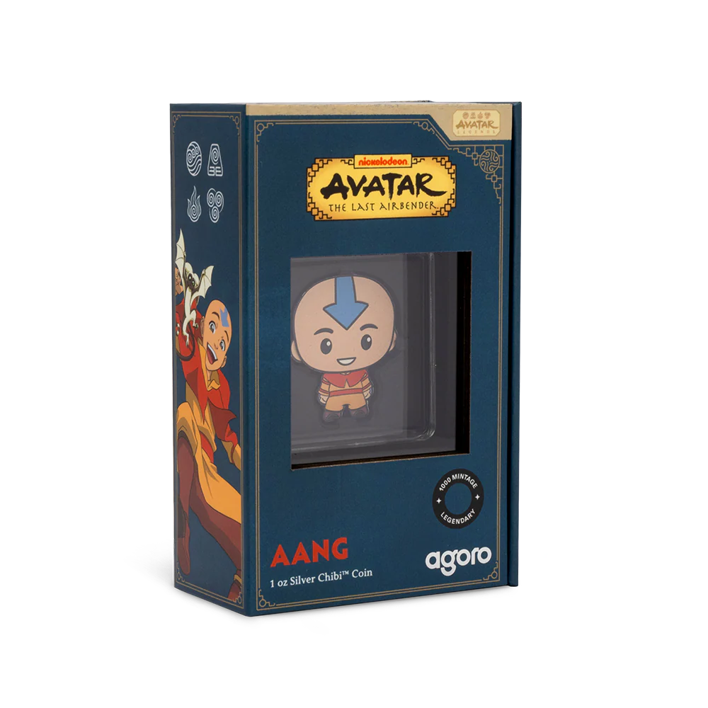 Avatar The Last Airbender - Aang Chibi 1oz Silver Chibi Coin