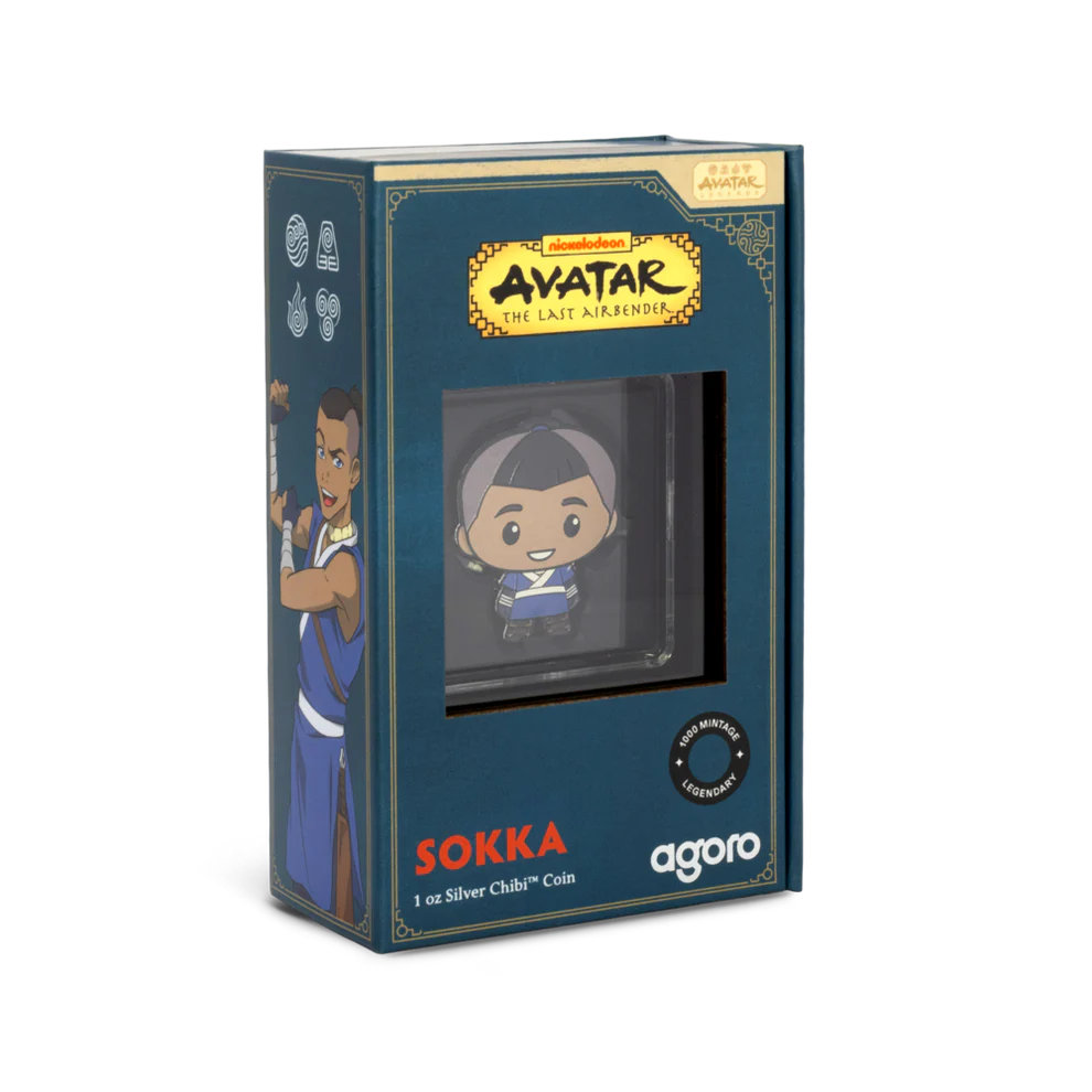 Avatar The Last Airbender - Sokka Chibi 1oz Silver Chibi Coin