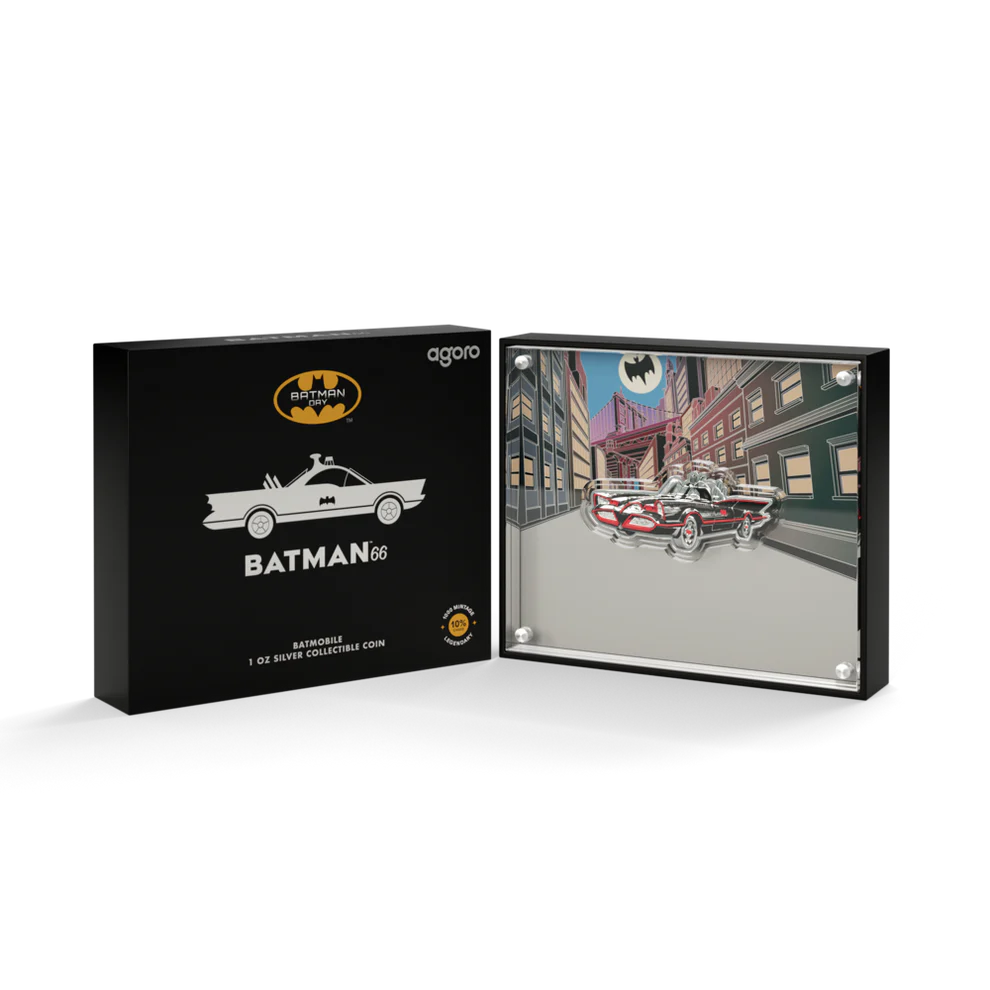 BATMAN 1966 - Batmobile 1oz Silver Collectible Coin