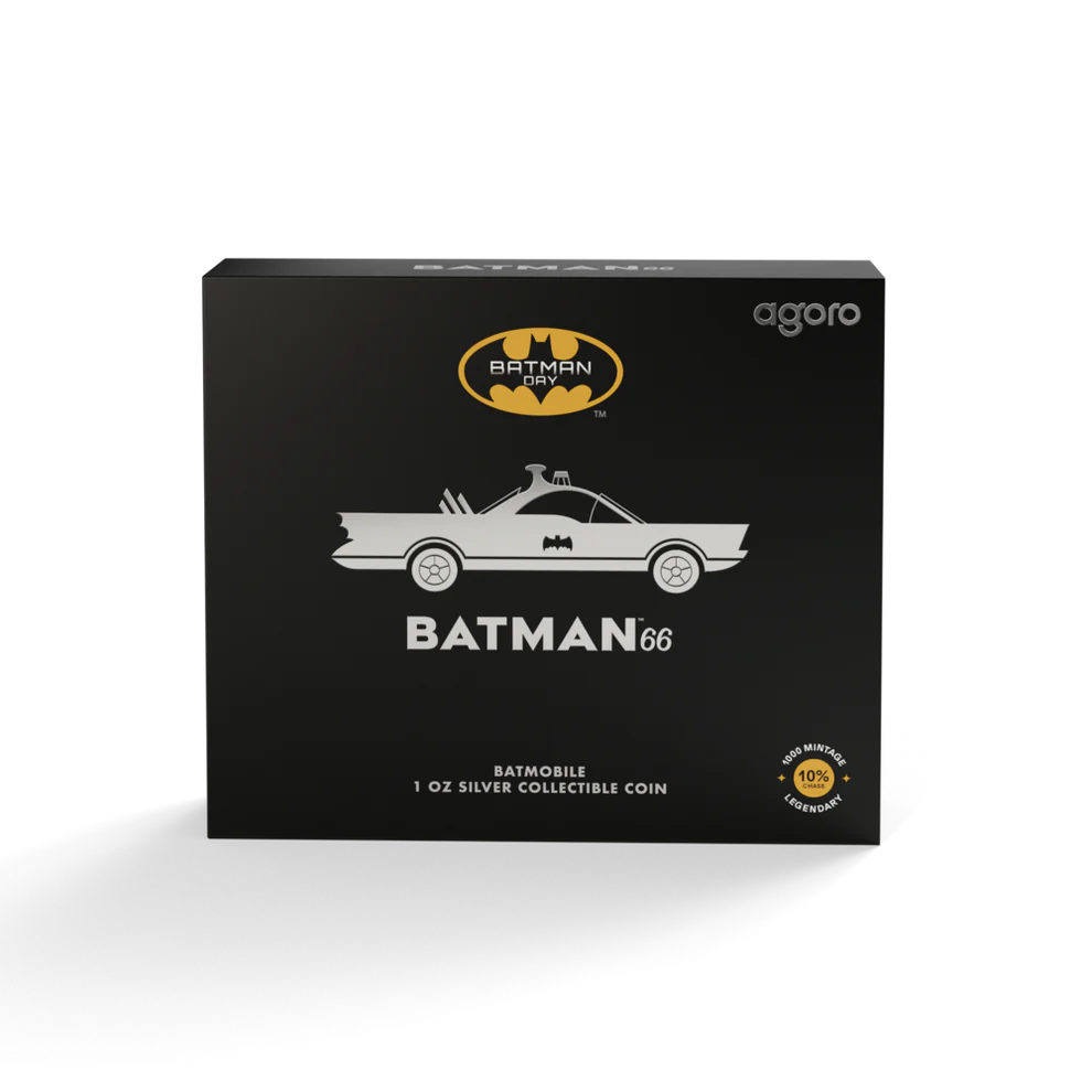 BATMAN 1966 - Batmobile 1oz Silver Collectible Coin