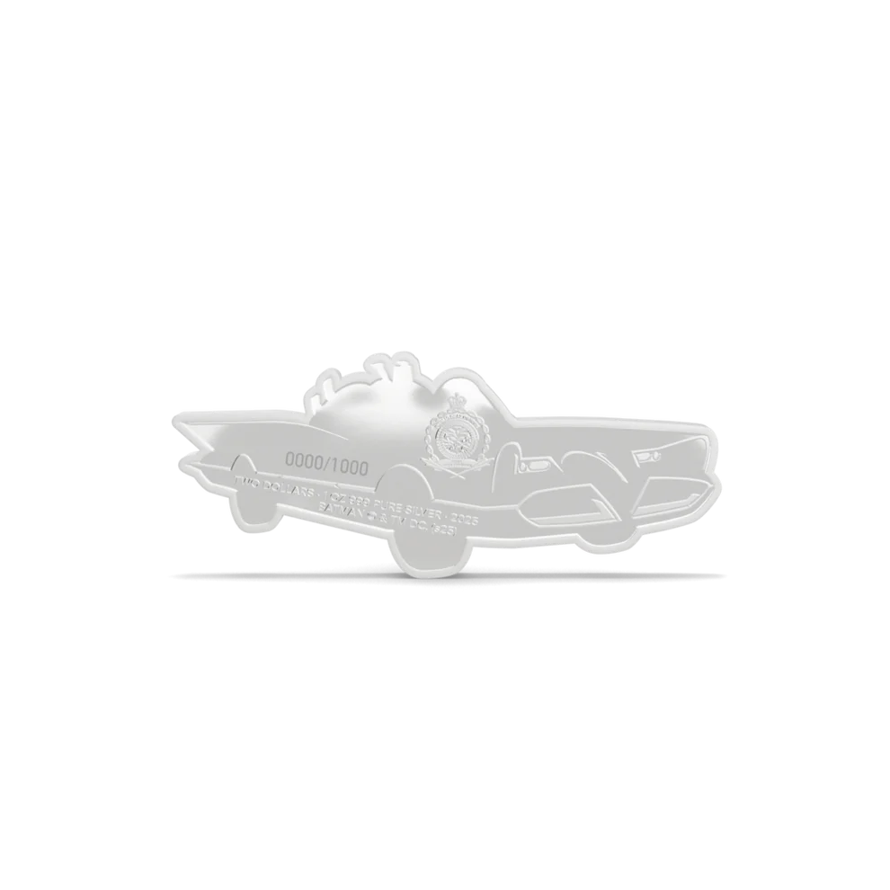 BATMAN 1966 - Batmobile 1oz Silver Collectible Coin