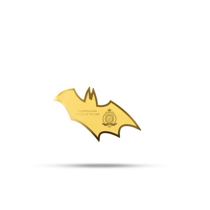 Batman's Emblem 0.1g Gold Collectible Coin