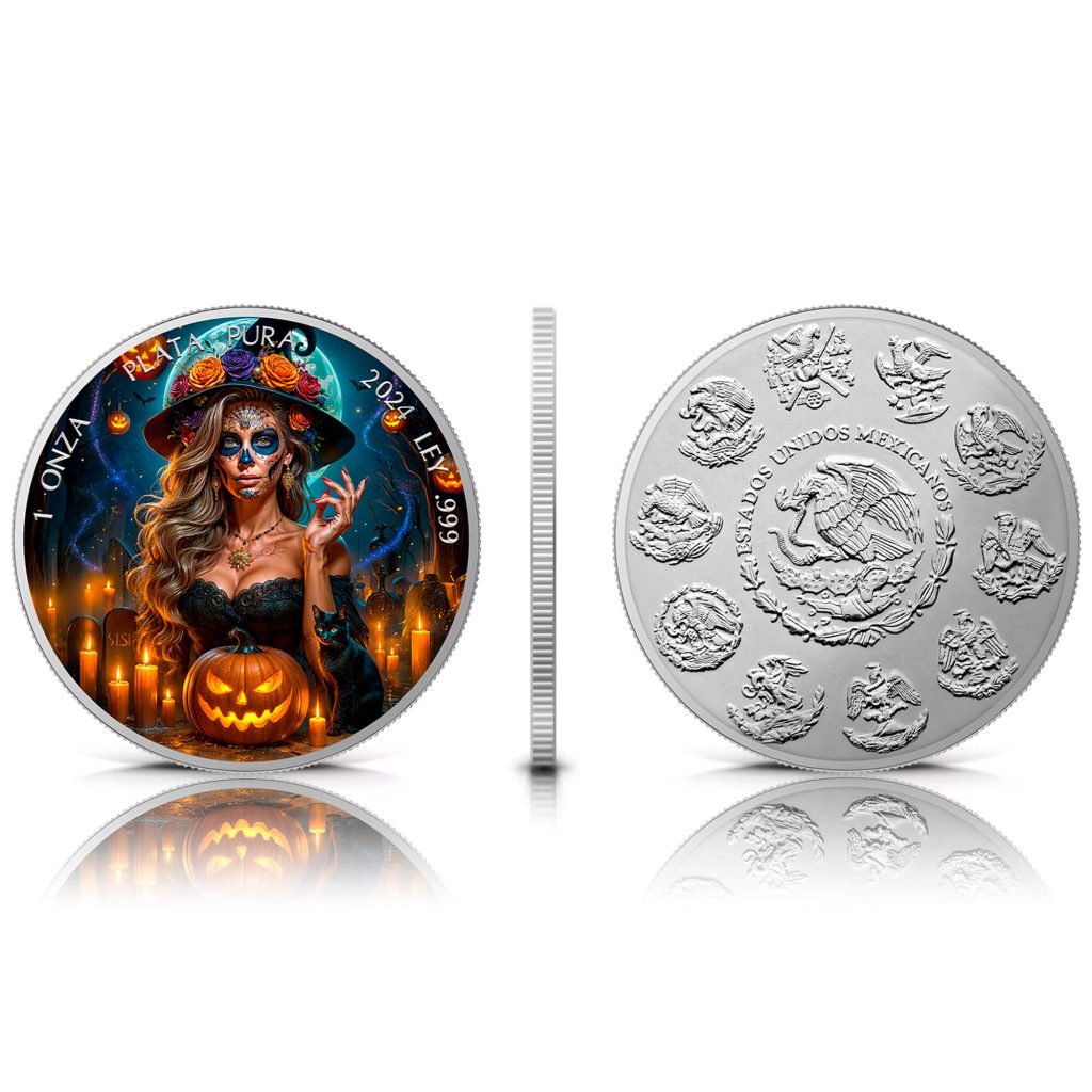 Dia de los Muertos The Witch 2024 Liberad 1oz Silver Coin