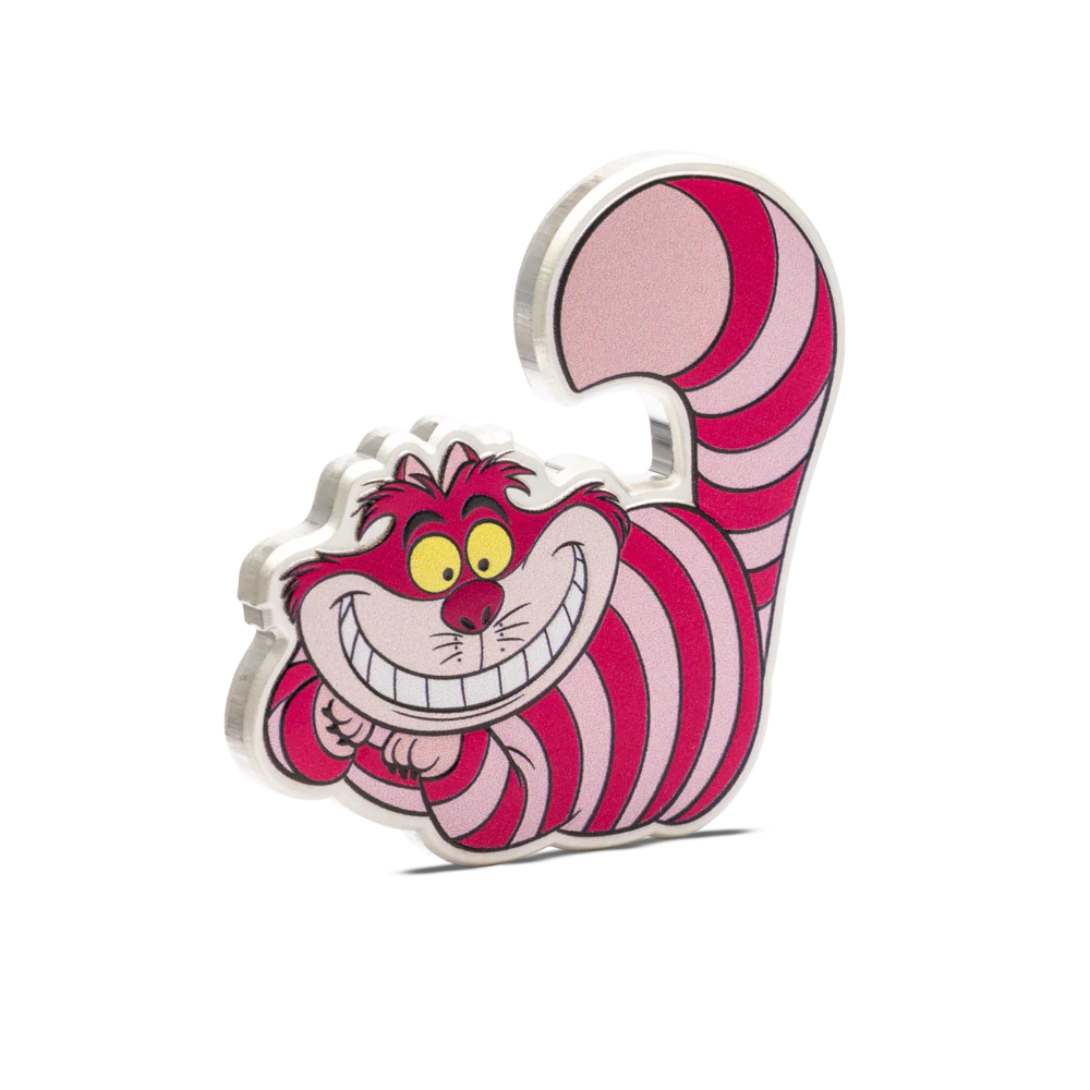 Disney Alice in Wonderland Cheshire Cat Coin 2oz Silver Coin