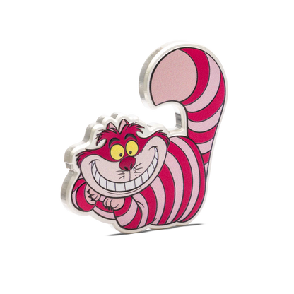 Disney Alice in Wonderland Cheshire Cat Coin 2oz Silver Coin