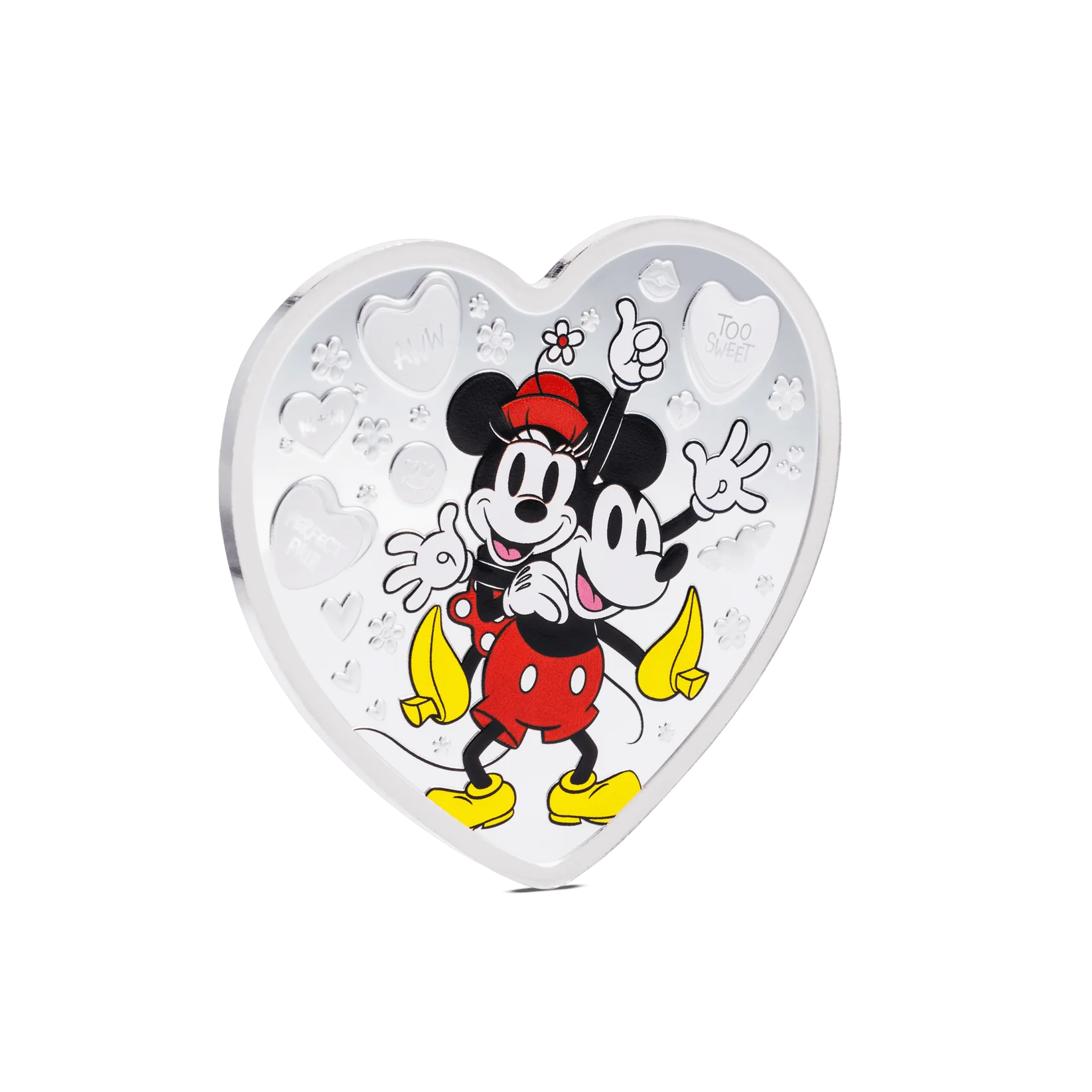 Disney I Love Us Mickey Mouse and Minnie Mouse 1oz Silver Coin